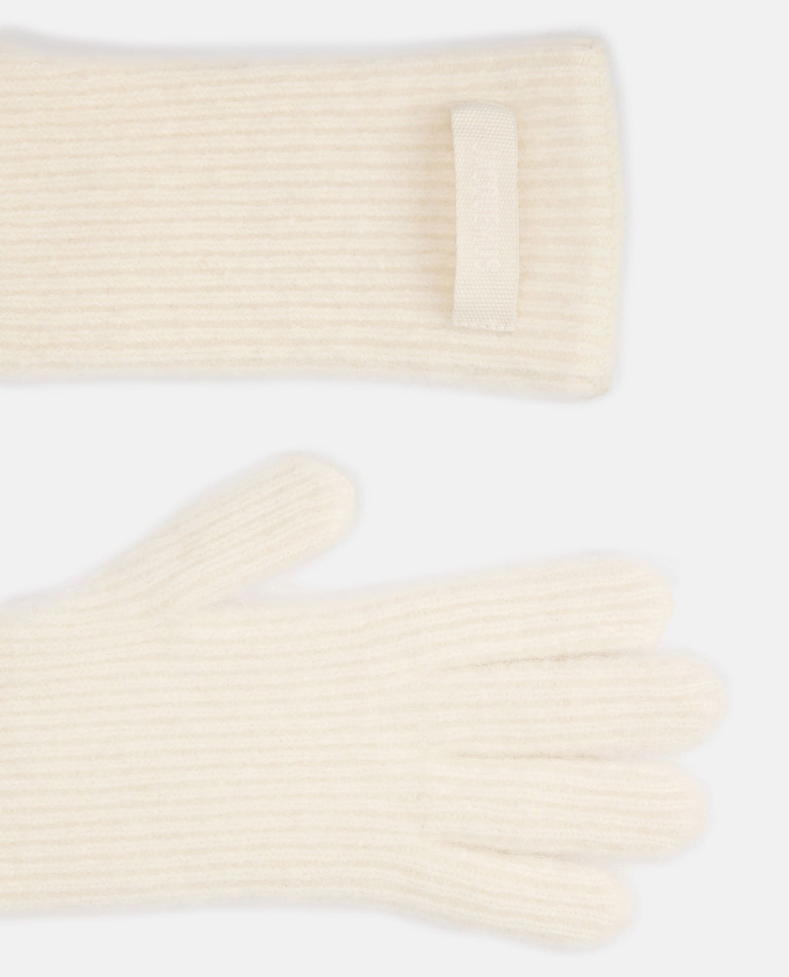 Shop Jacquemus Grosgrain Wool Gloves In White