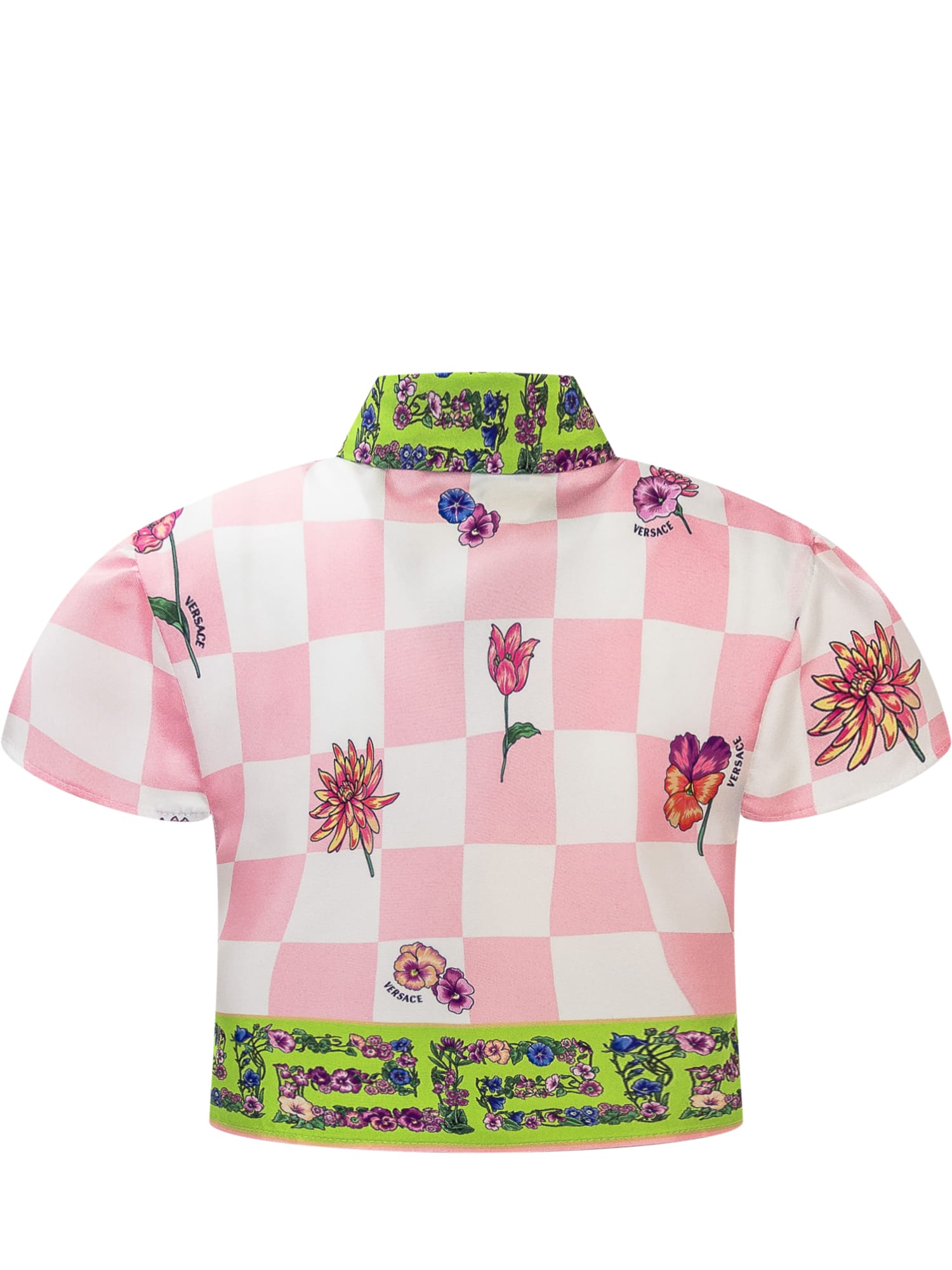 Shop Versace Blossom Shirt In Multicolore