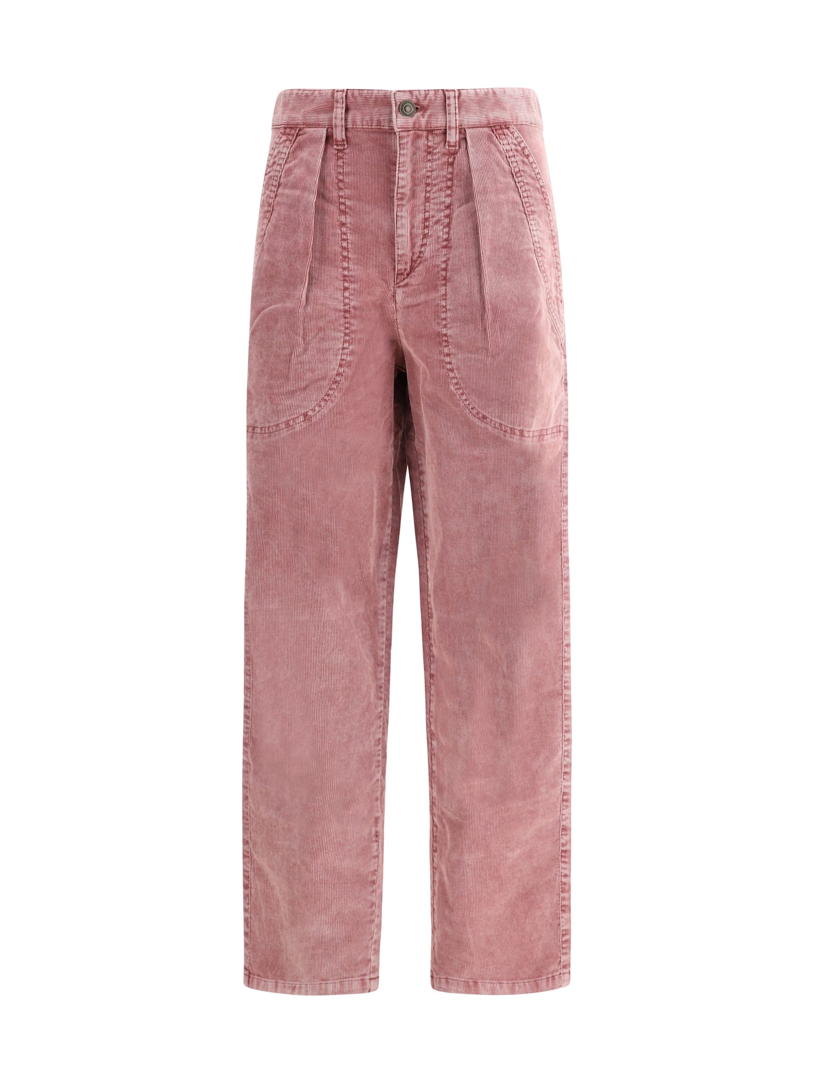 Isabel Marant Étoile Onyta Corduroy Pants In Pink