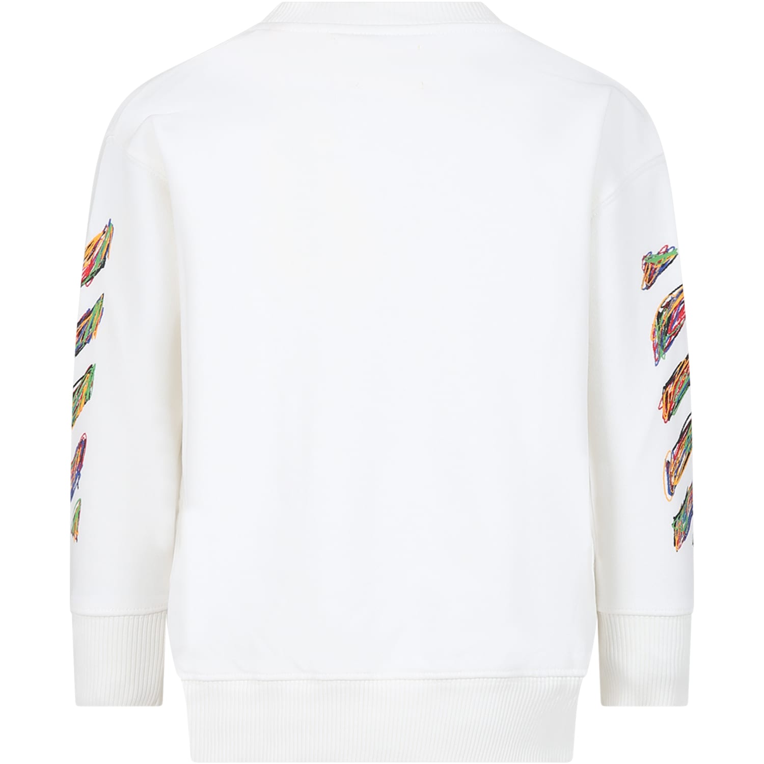 Shop Off-white White Sweatshirt For Boy With Logo