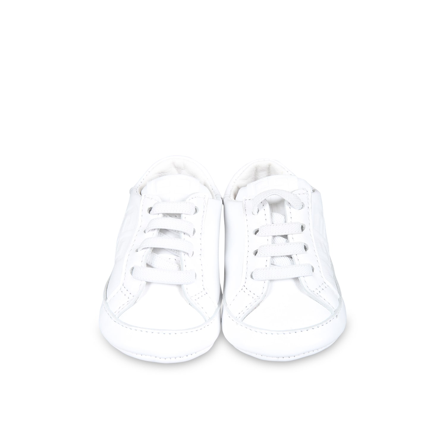 Shop Givenchy White Sneakers For Babykids Withiconico 4g Motif