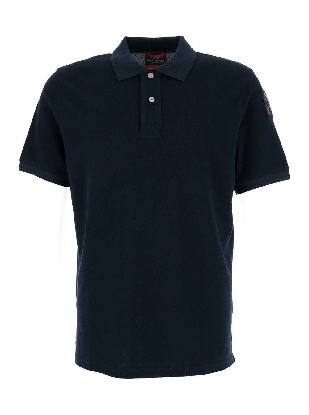 Shop Parajumpers Blue Polo Shirt In Cotton Man