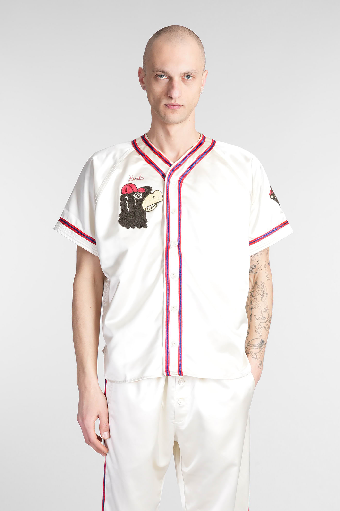 Bode Shirt In Beige Polyester In Beige