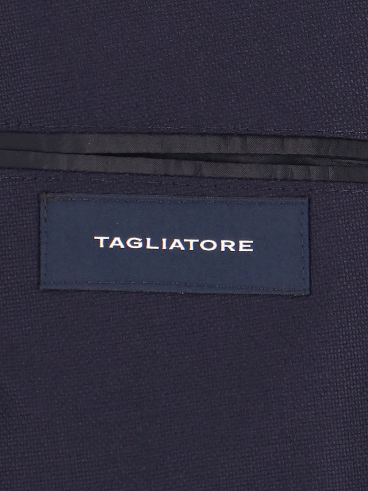 Shop Tagliatore Double Breast Blazer Jacket In Blue