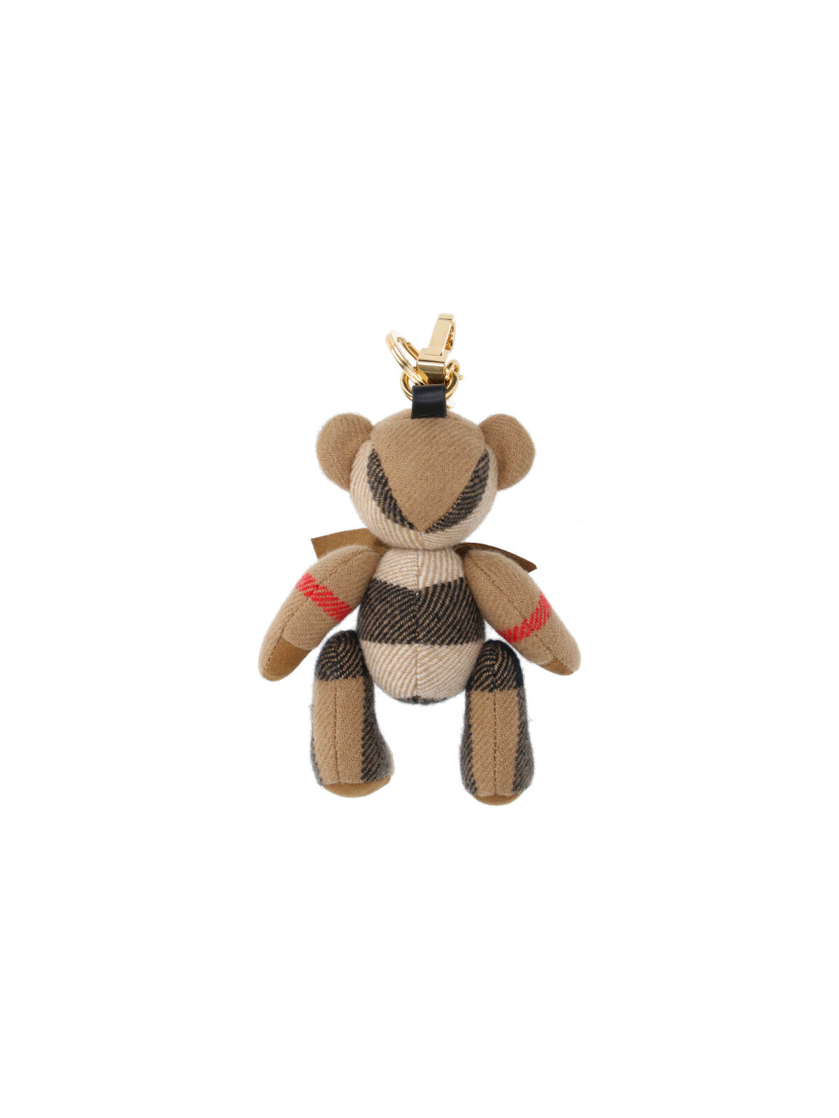 Burberry Thomas Teddy Bear Keyring Charm In Sand