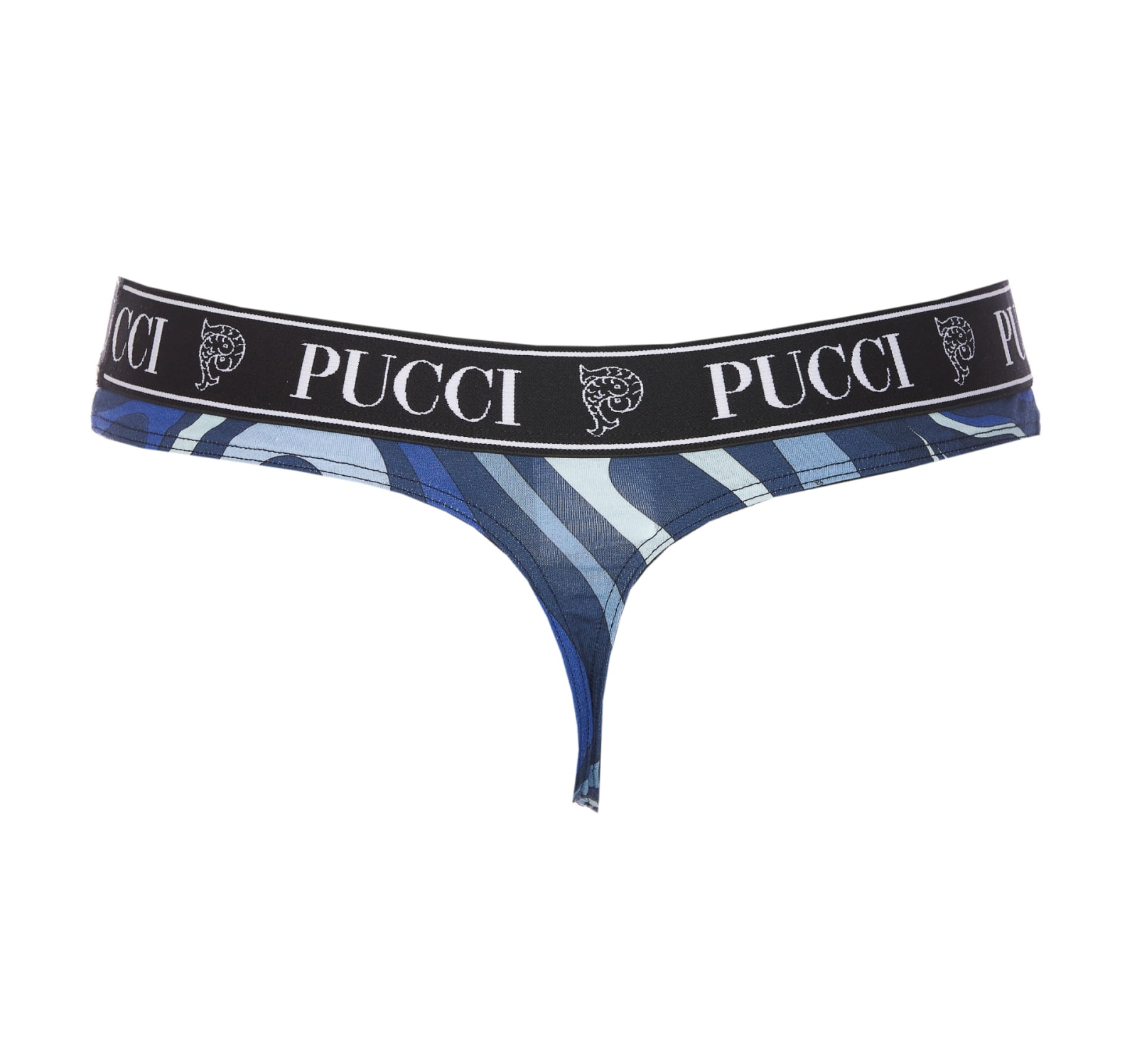 Shop Pucci 3pack Thong In Blue