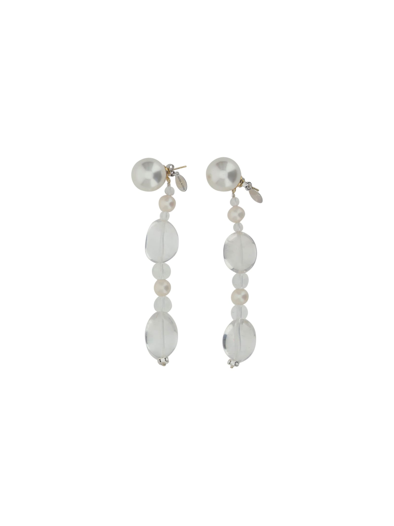 Shop Magda Butrym Earrings In White