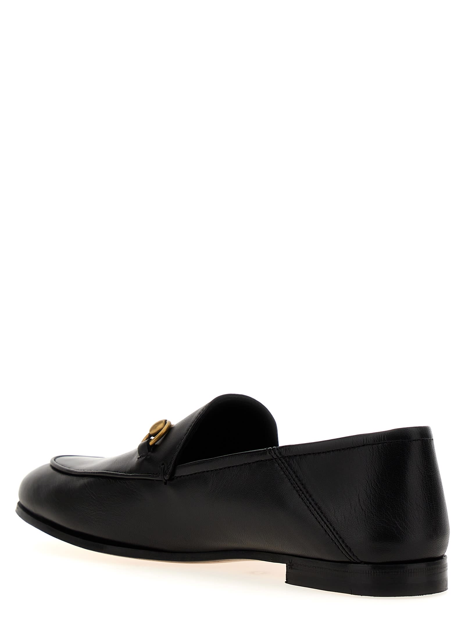 Shop Gucci Brixton Loafers In Black