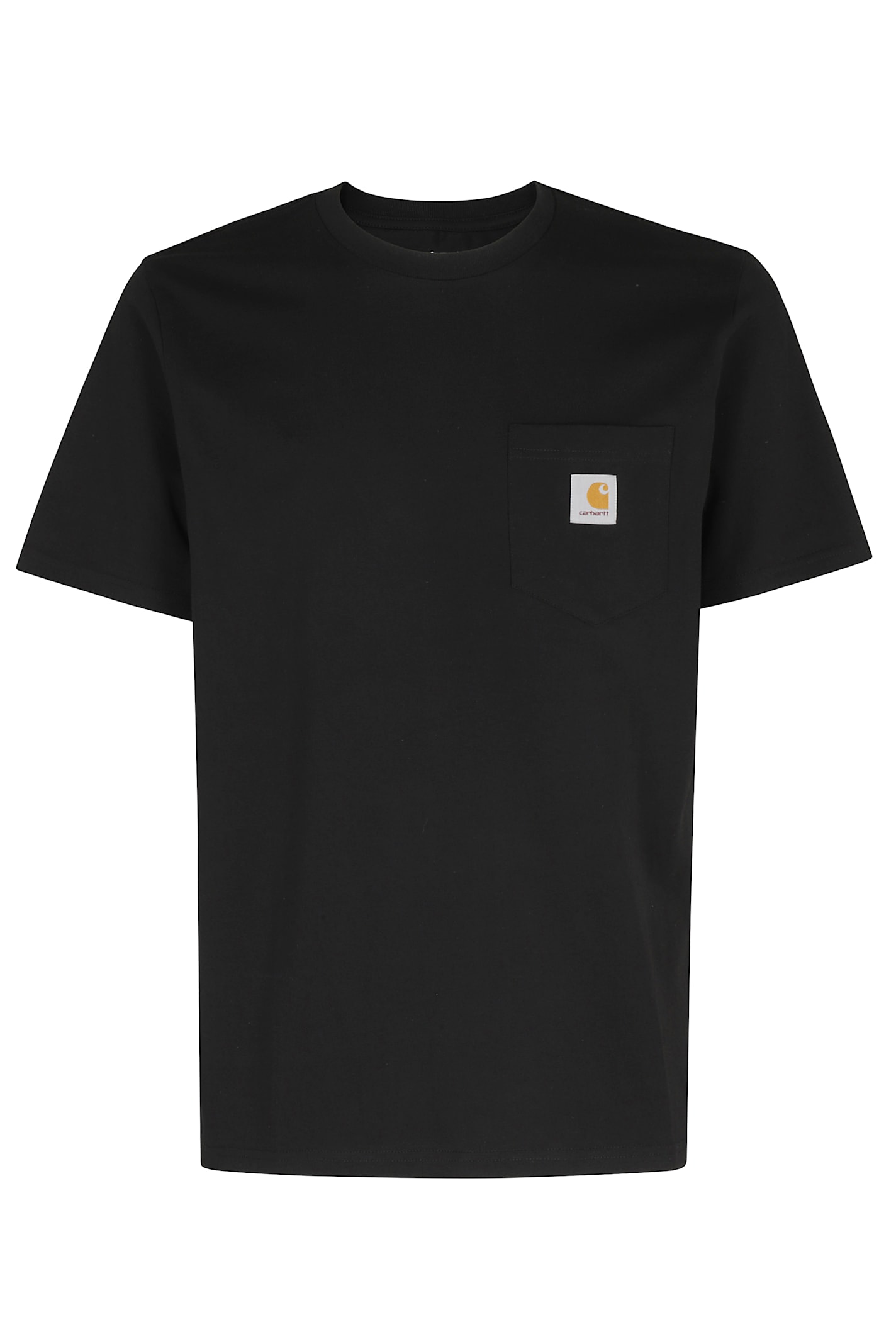 Carhartt Vintage  Pocket T Shirt Top In Washed Black, Men's At Urban Outfitters In Black