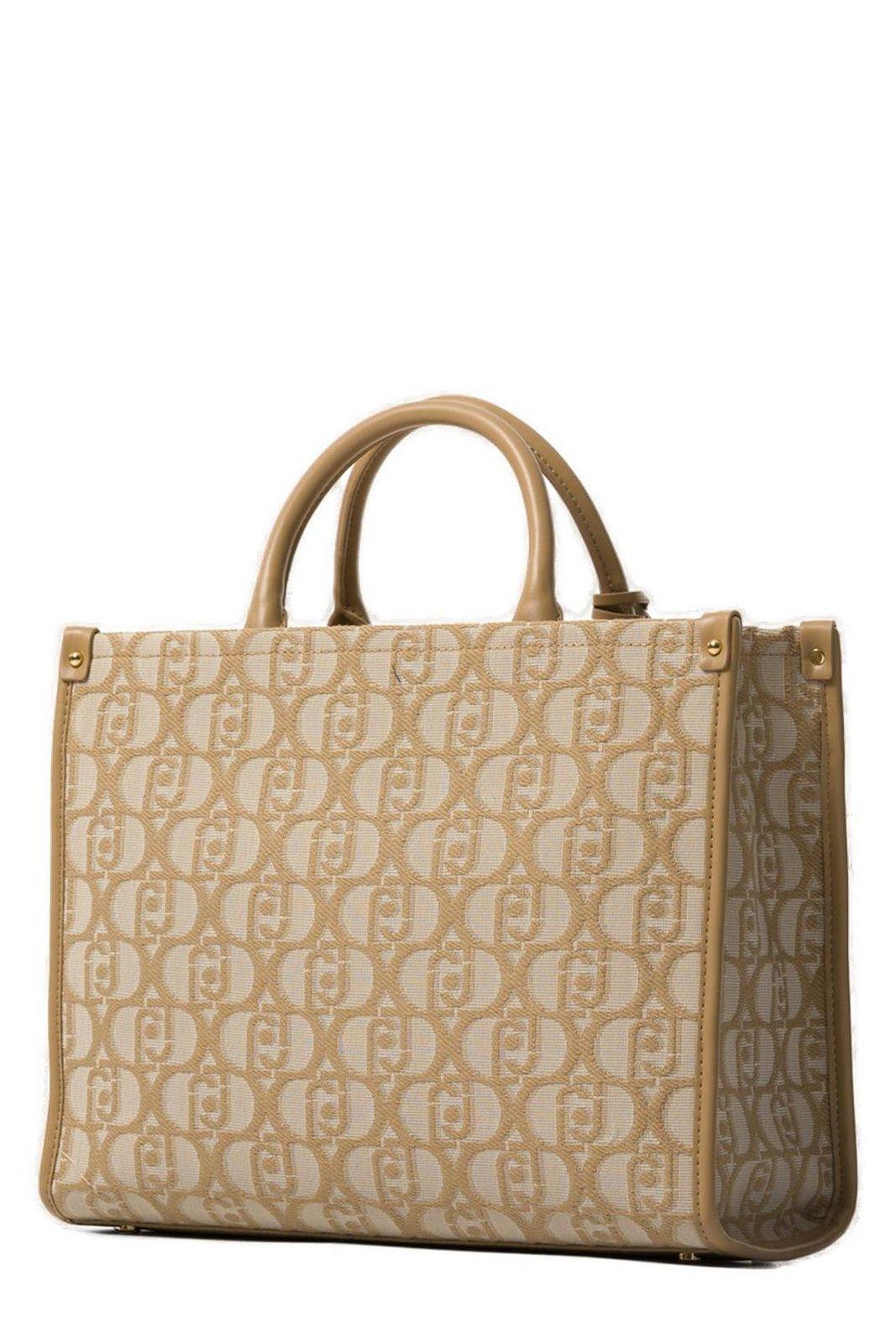 Liu •jo Zip Fastened Logo Jacquard Tote Bag Liu-jo