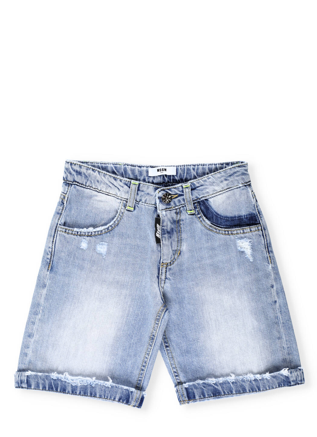 MSGM Cotton Jeans Bermuda Short
