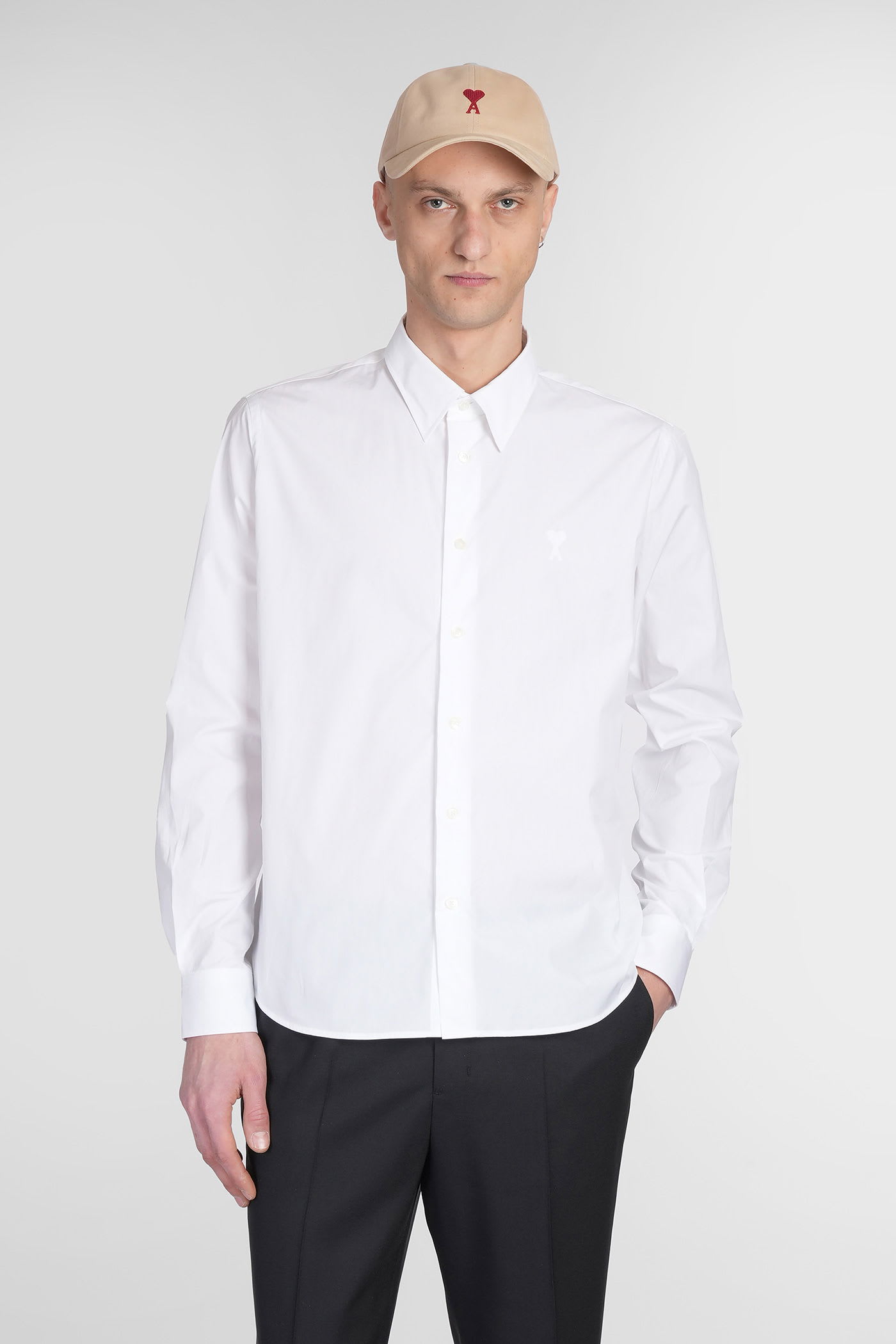 Shirt In White Cotton