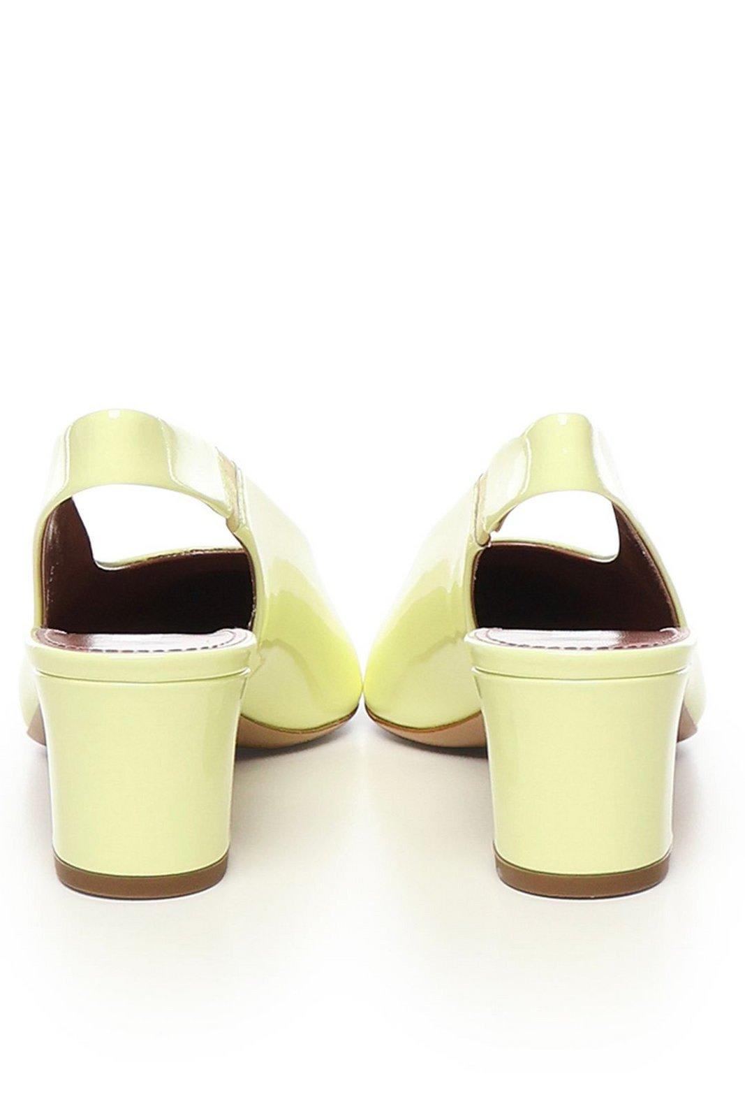Shop Paris Texas Lavinia Slingback Pumps In Banana
