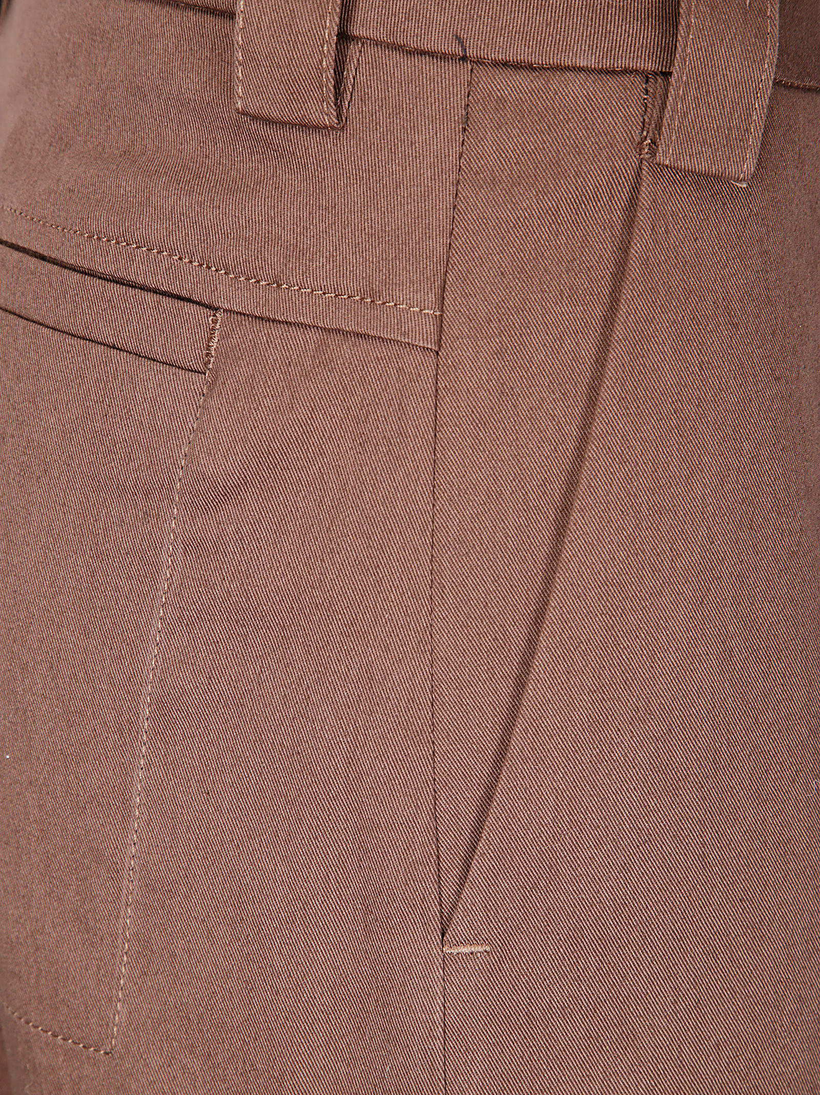 The Latest Straight Leg Trousers With Hidden Closure In Brown