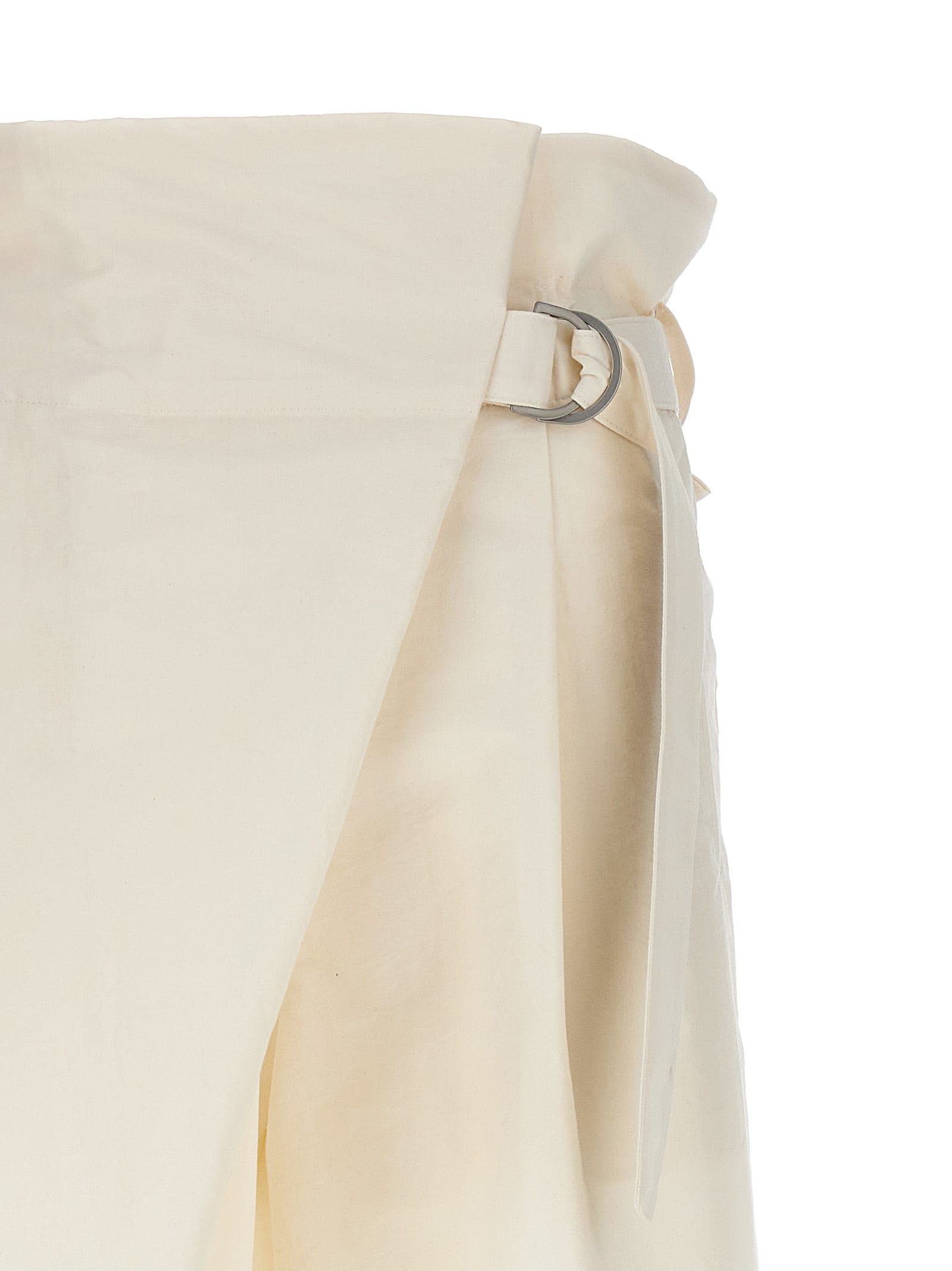 Issey Miyake White Enfold Trousers
