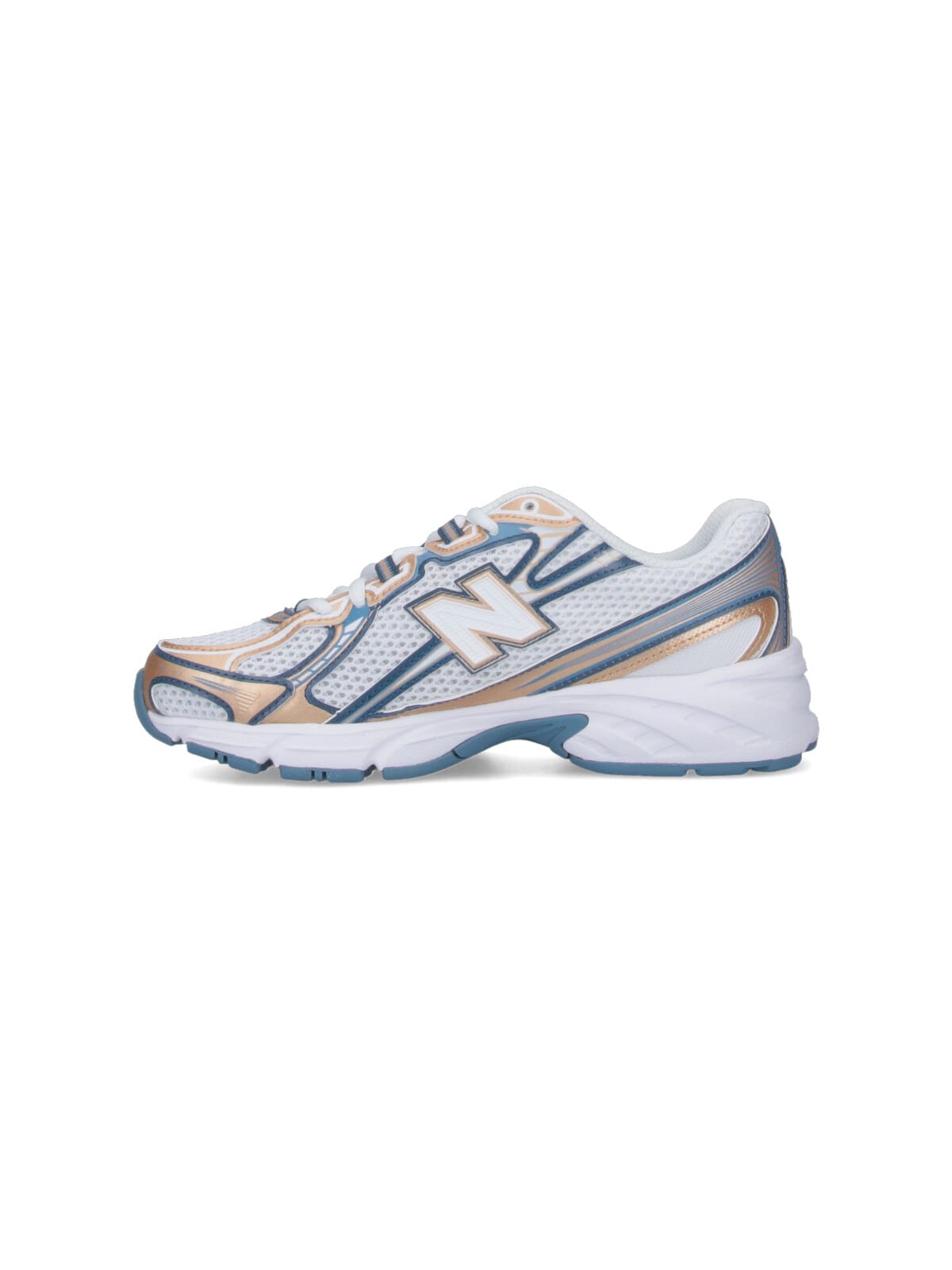 New Balance 740 Mesh-panel Metallic-detail Sneakers