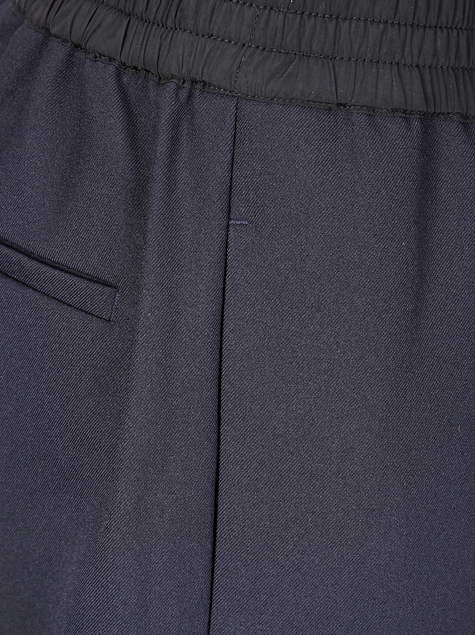 Studio Nicholson Oversized Bermuda Shorts With Elastic Waist In Blue