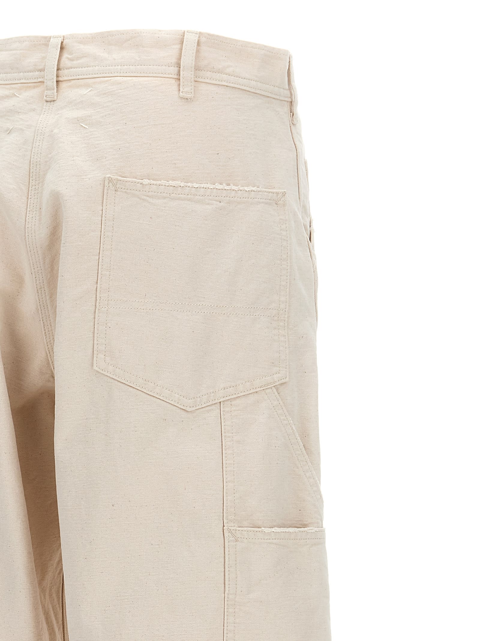 Maison Margiela Cargo Jeans In Neutral