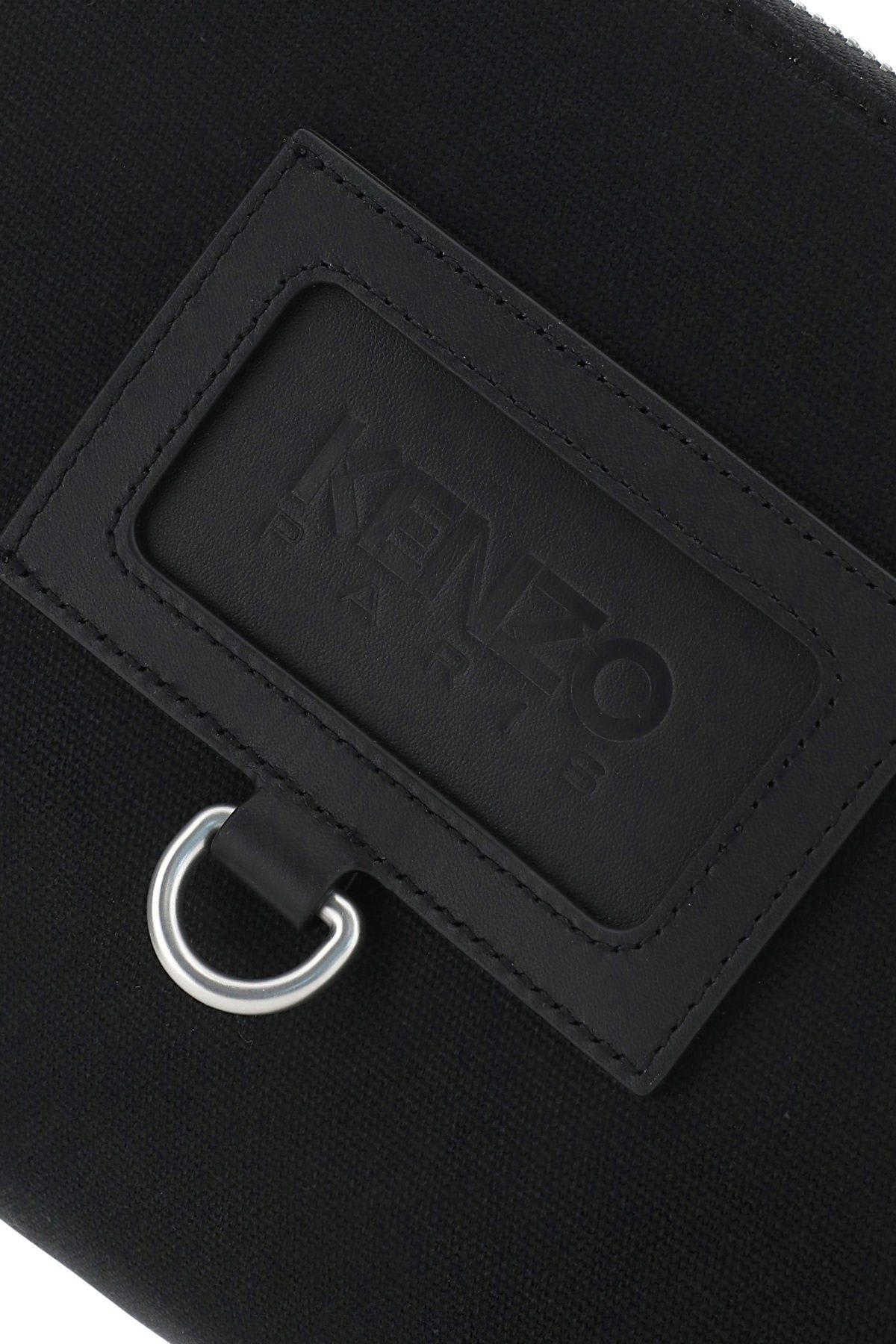 Kenzo Black Canvas Clutch