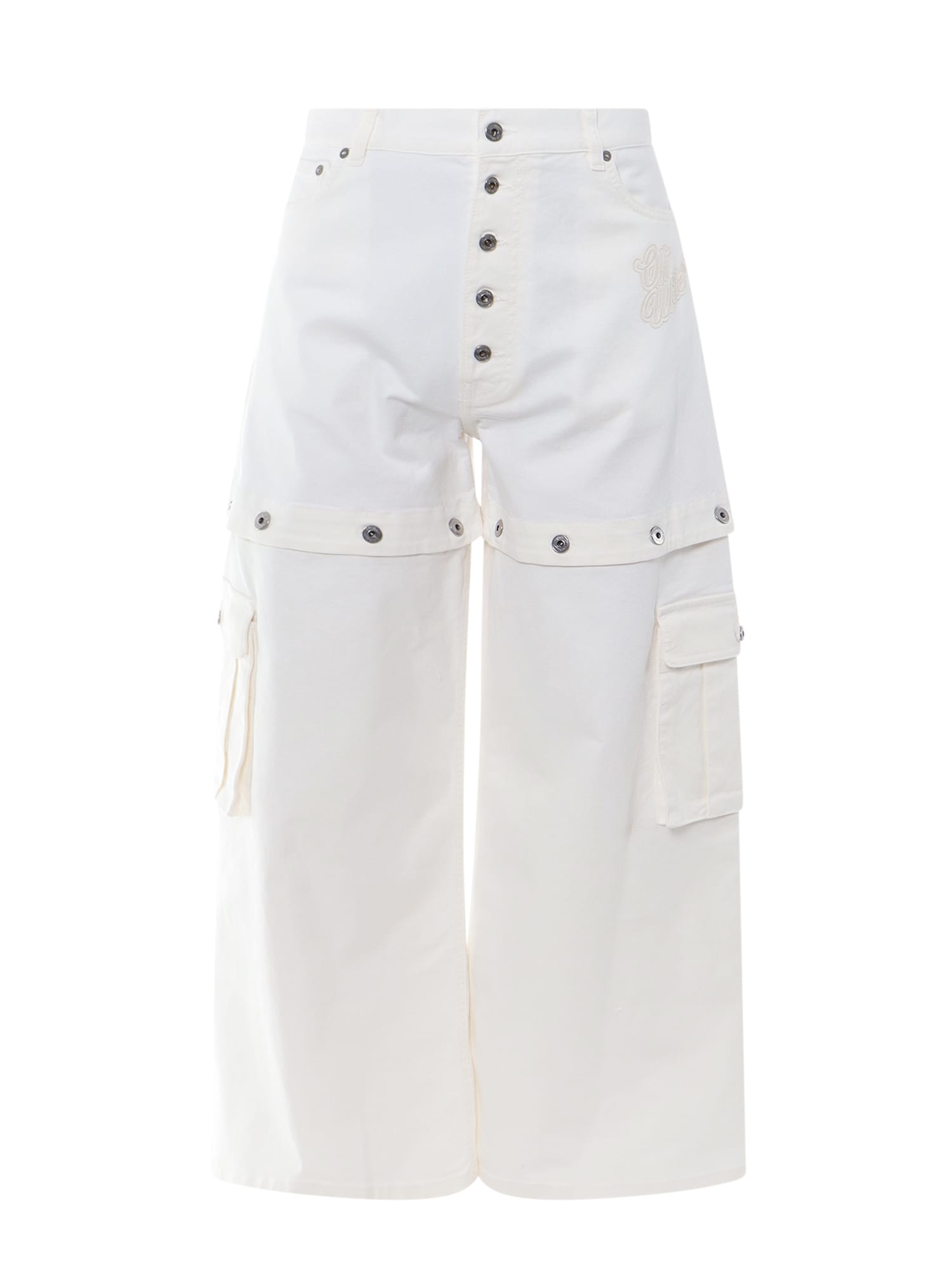 Shop Off-white Trouser In Raw White