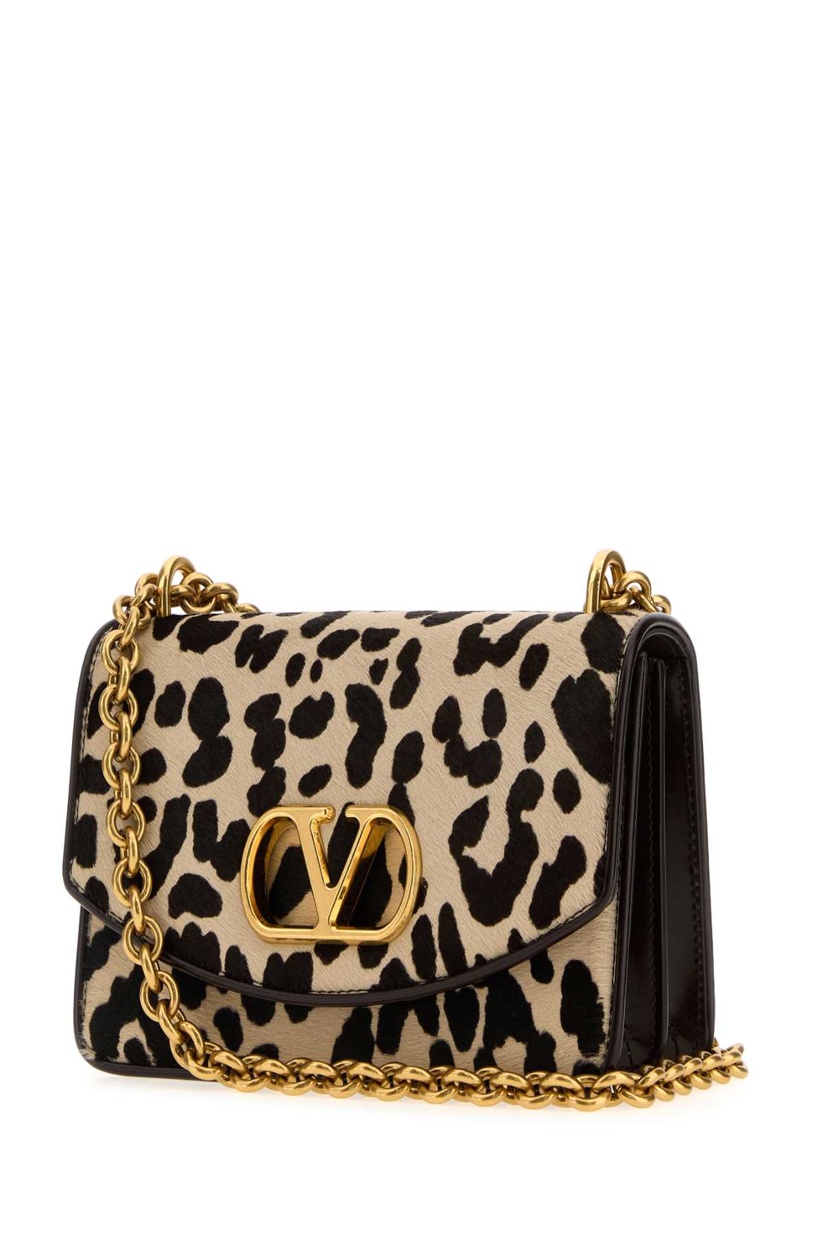 Valentino Printed Calf Hair Vain Shoulder Bag