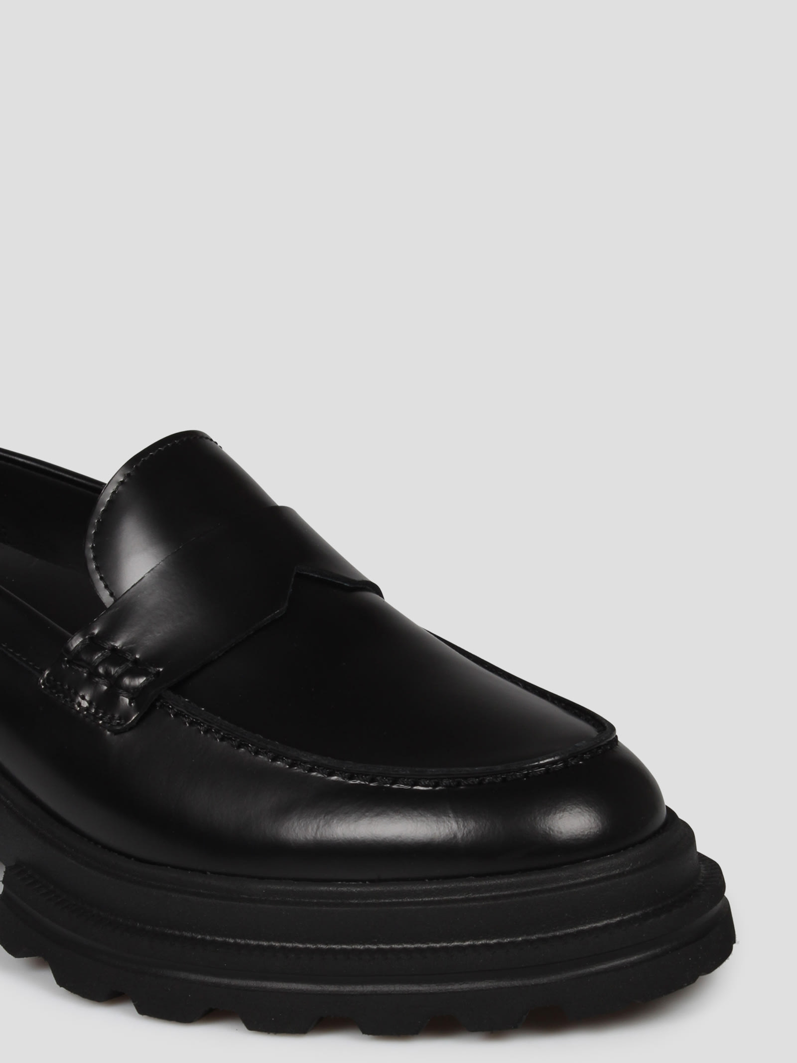 Shop Hogan 10-storey Loafers In Black