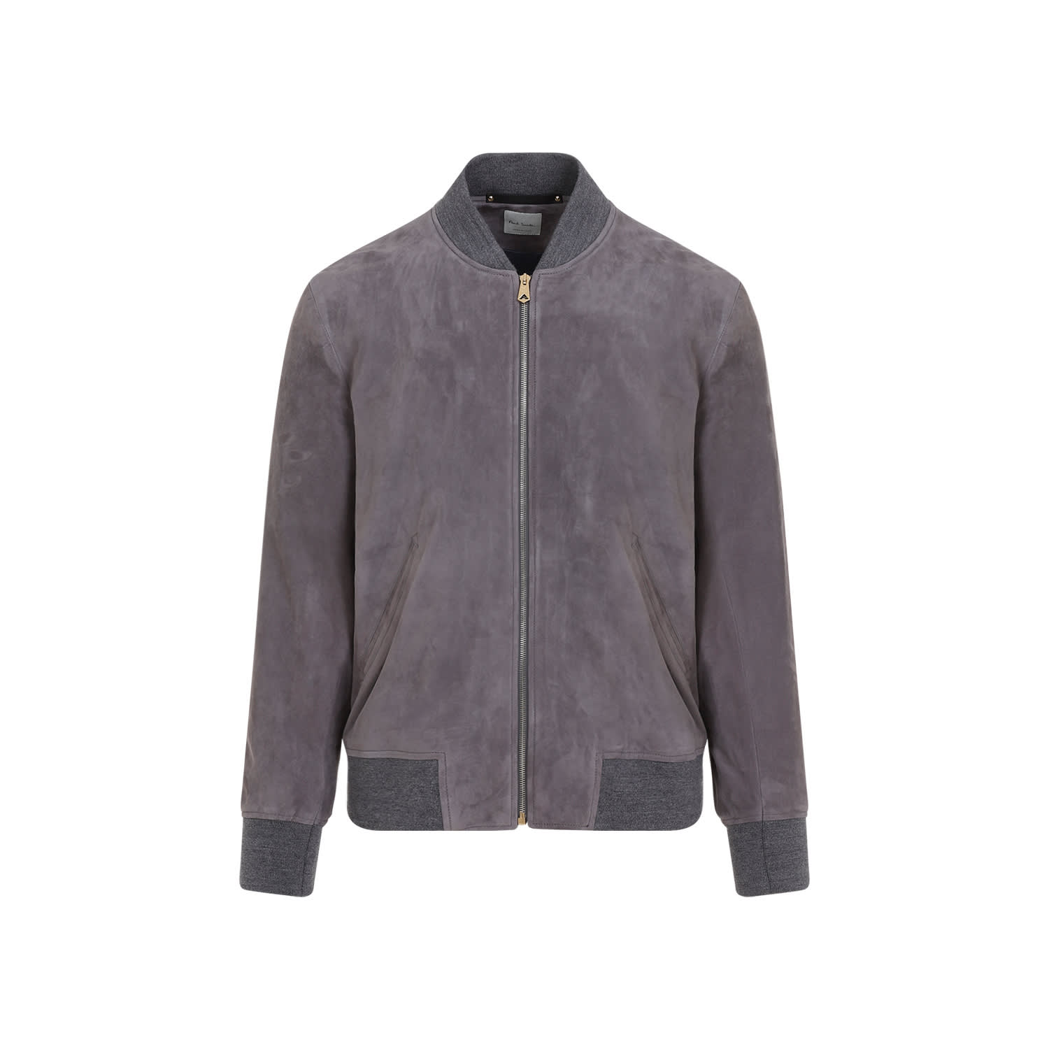 Shop Paul Smith Regular Fit Suede Bomber Jacket In B Mauve