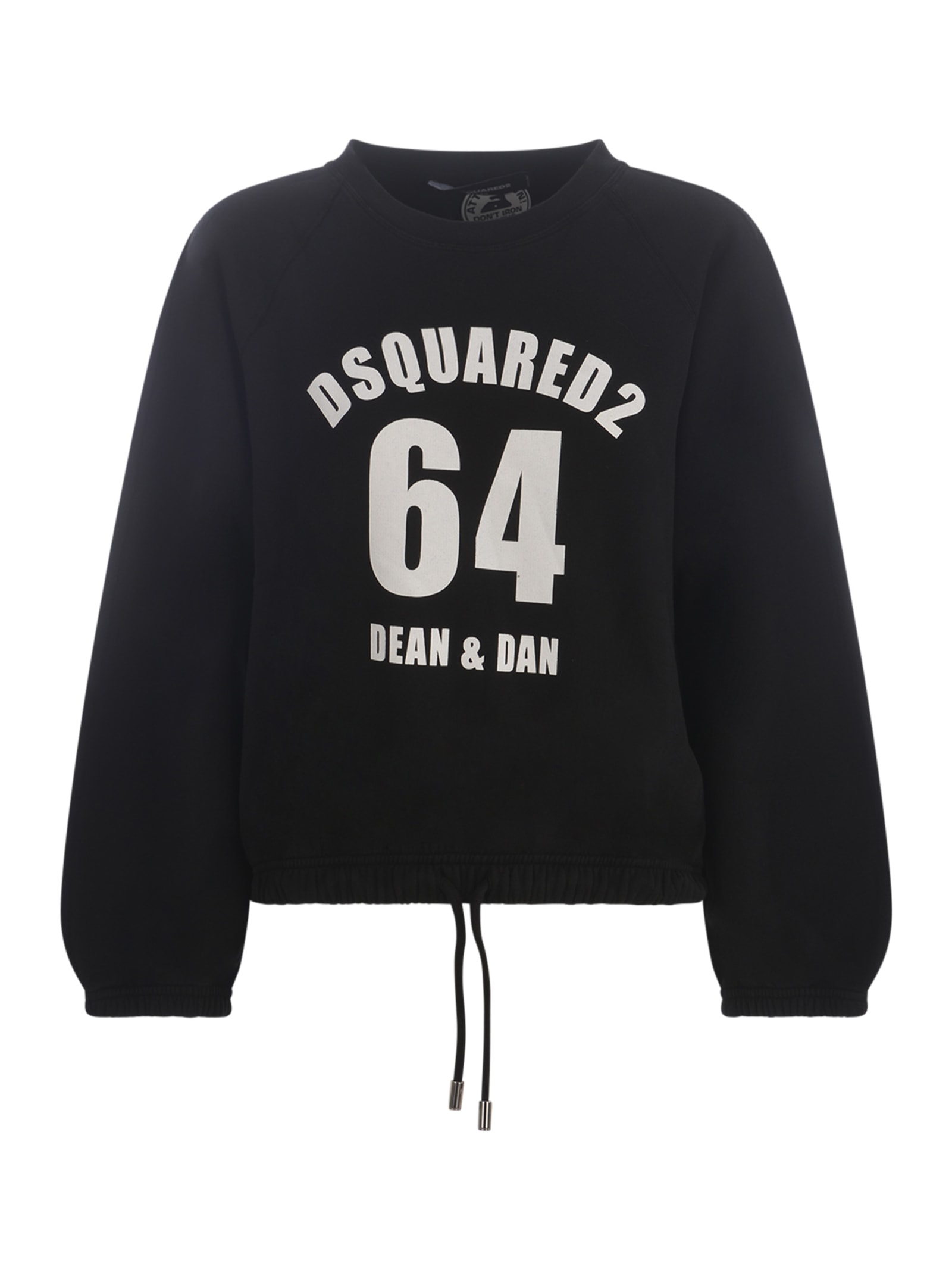 Shop Dsquared2 Sweatshirt  Dean&dan In Cotton In Nero