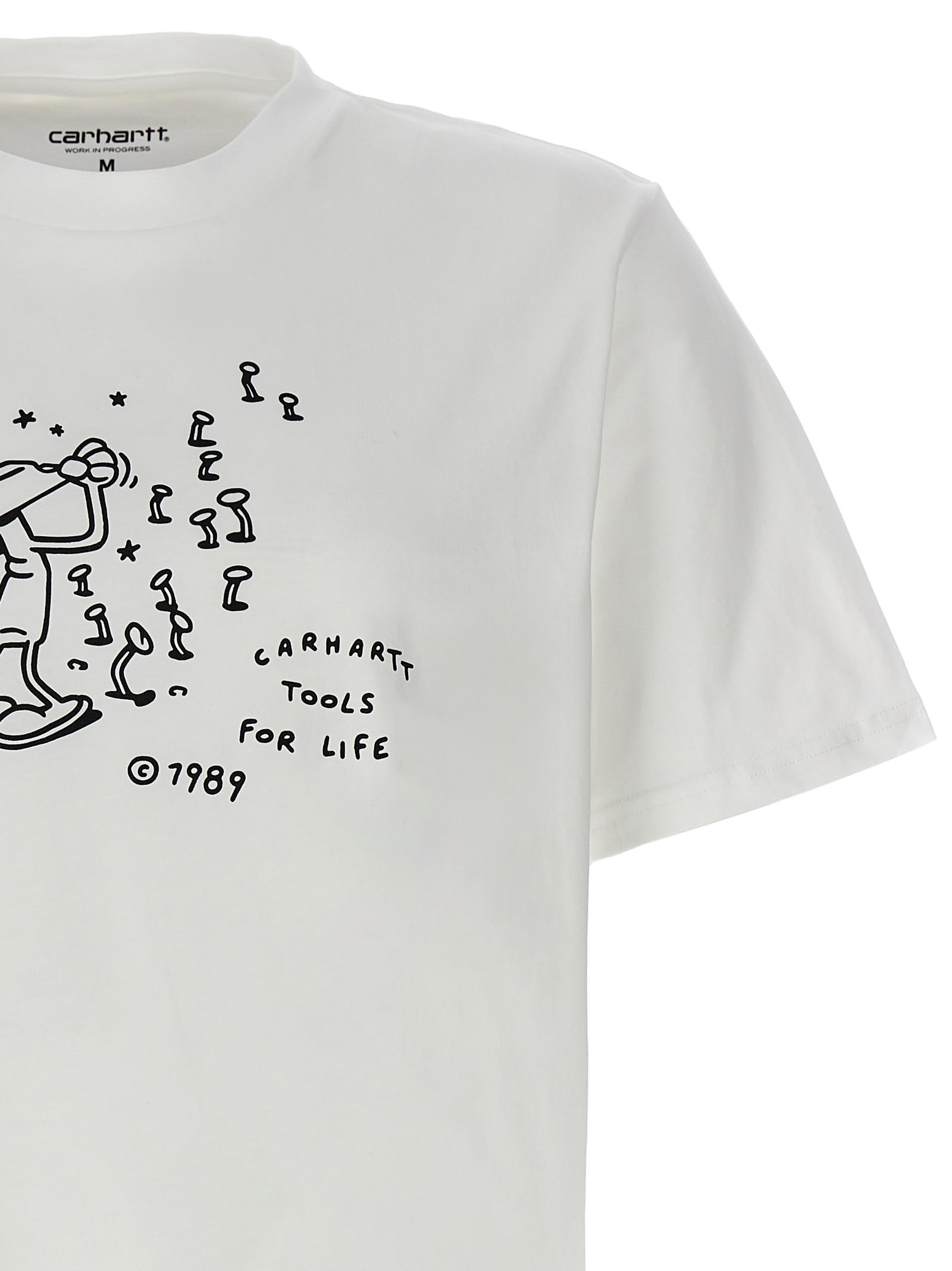 Shop Carhartt Tools For Life T-shirt In White/black
