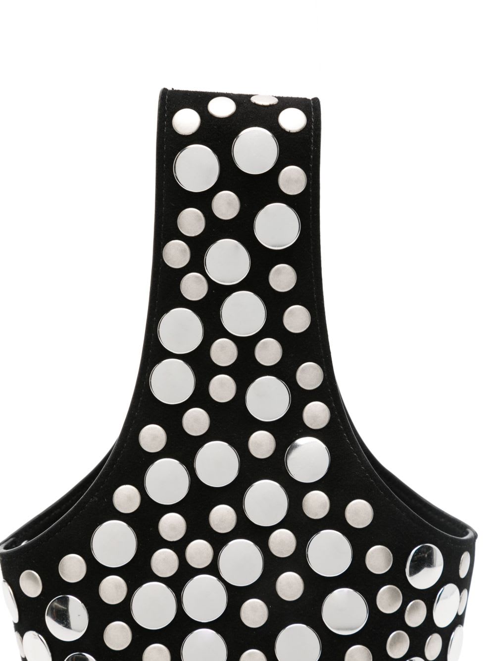 Khaite Livia Small Leather Bucket Bag In Black