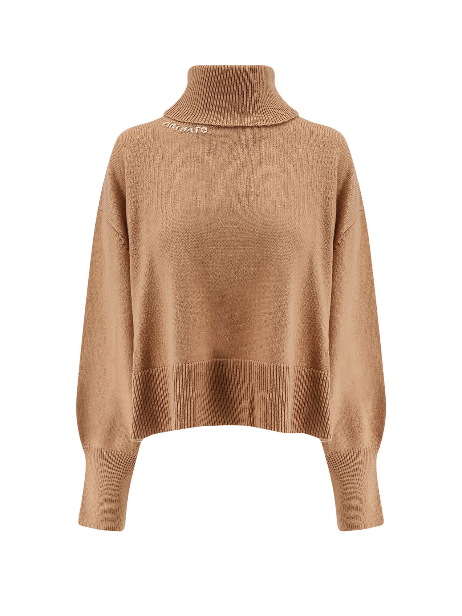 Axel Arigato Wool Blend Turtleneck Sweater In Brown