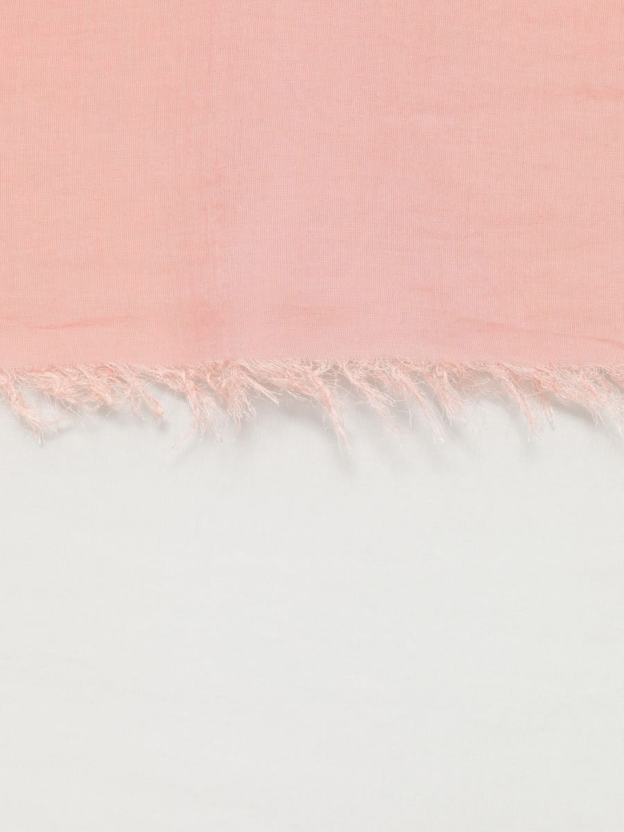 Fabiana Filippi Gradient Design Scarf With Fringed Edges In Pink