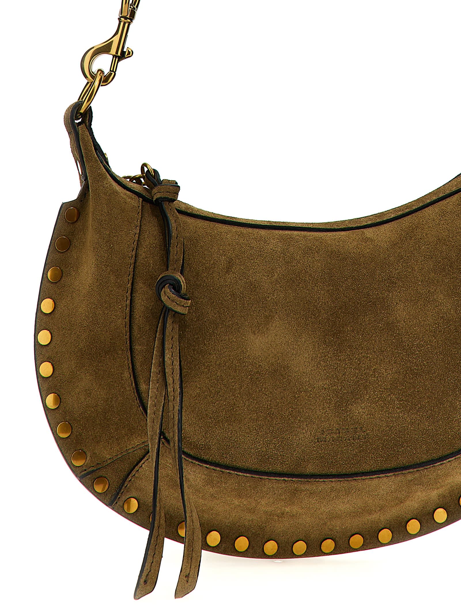 Shop Isabel Marant Oskan Moon Shoulder Bag In Brown