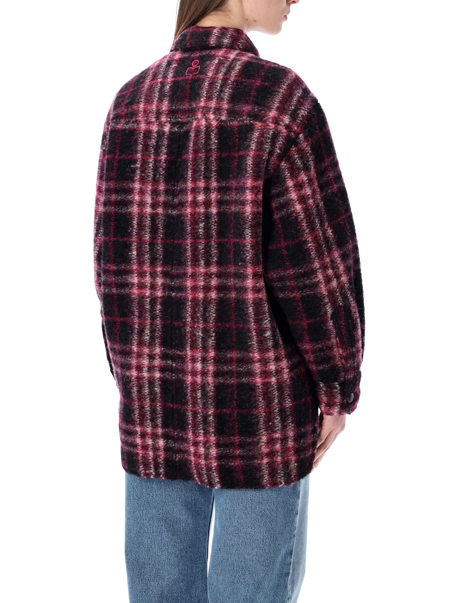Isabel Marant Étoile Harvely Check Overshirt Jacket Plaid Design In Multi