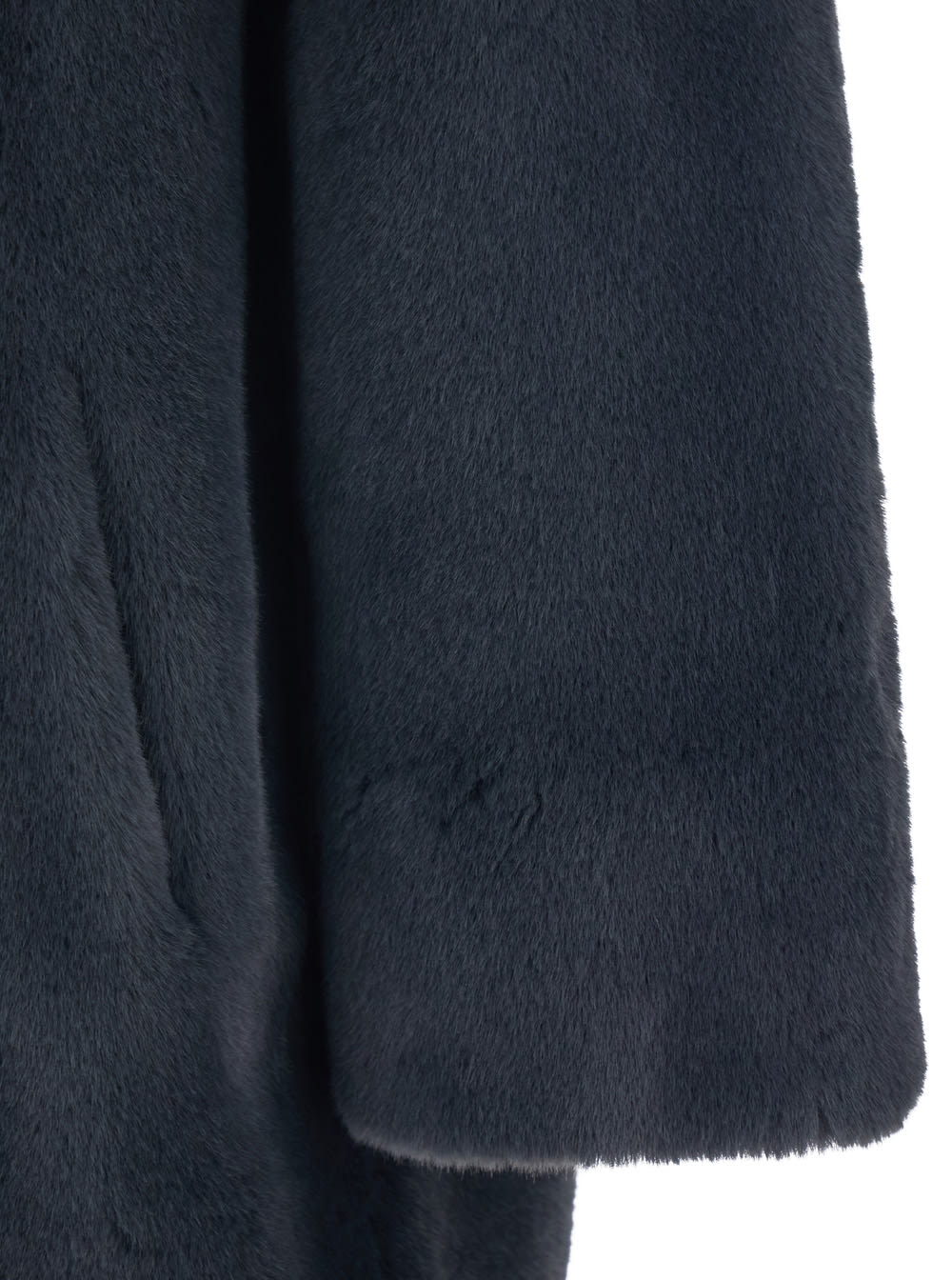 Stand Studio Camille Cocoon Coat Graphite Grey In Gray