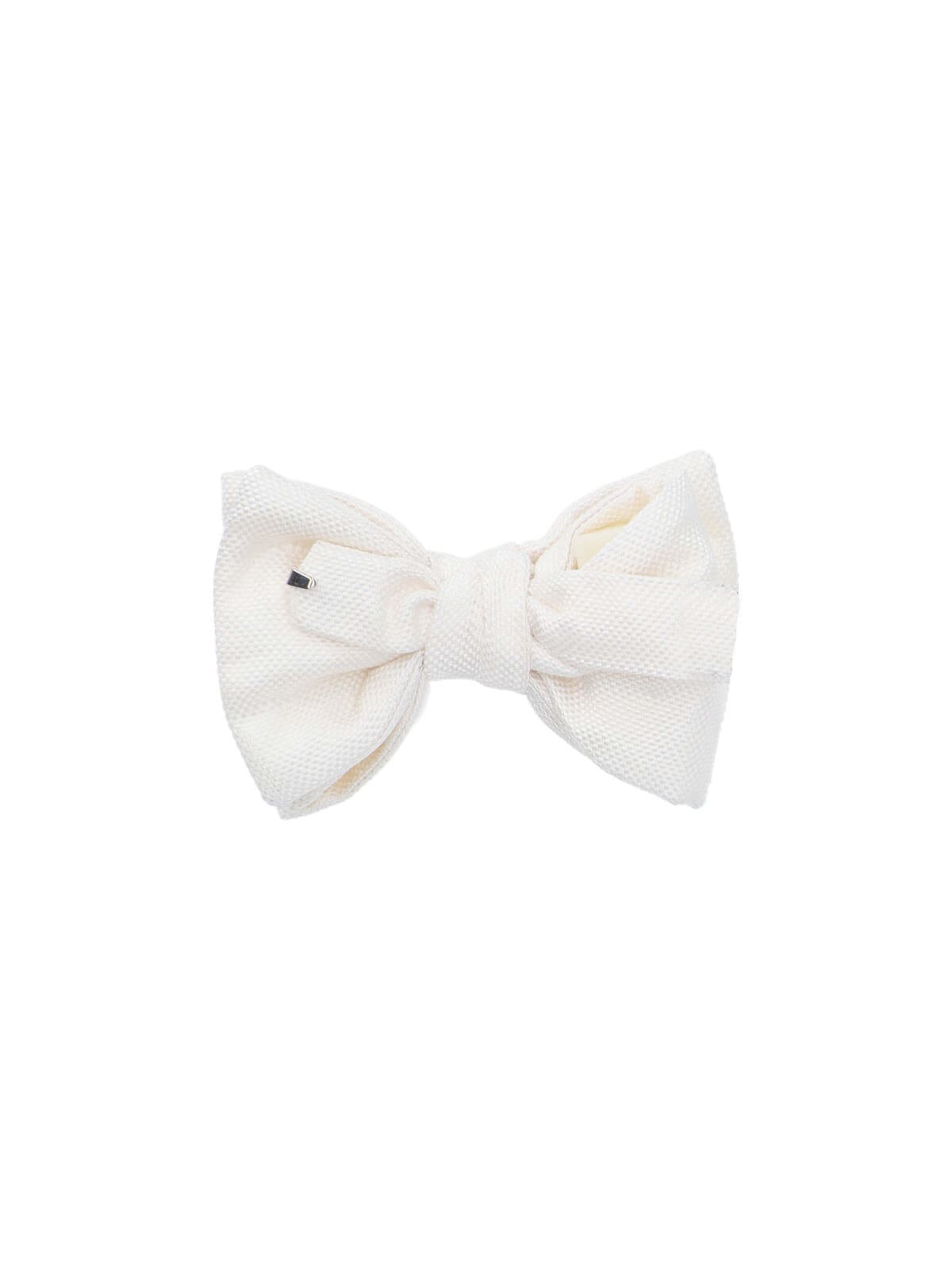 Shop Tom Ford Silk Bow Tie In White