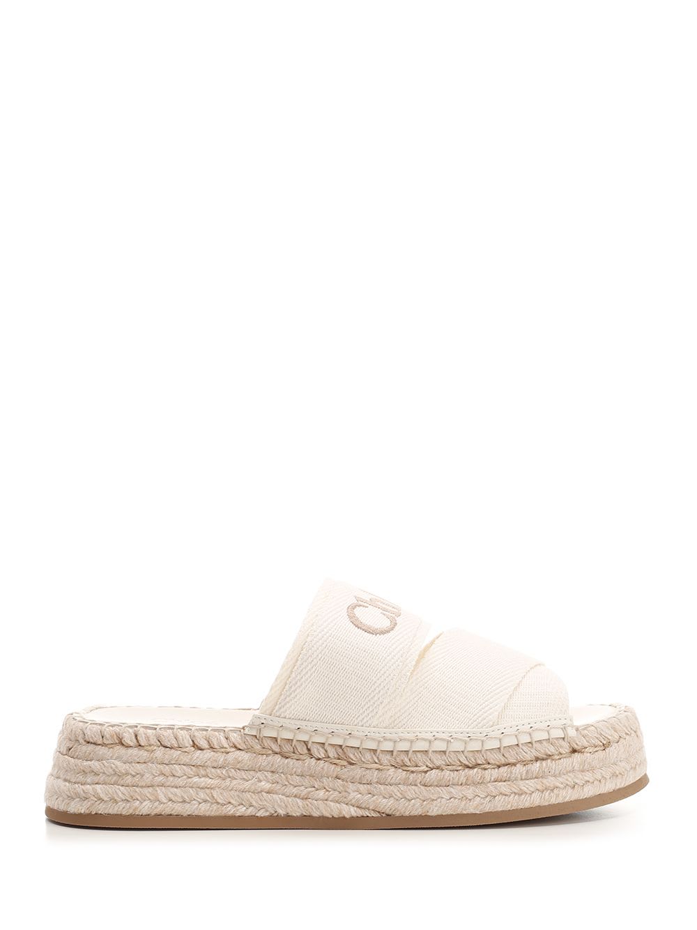 Shop Chloé Mila Flatform Sandal In White