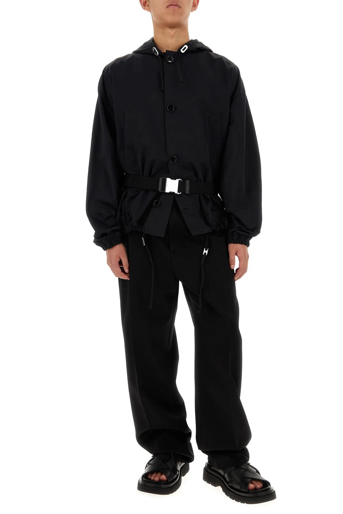 Bottega Veneta Tech Nylon Packable Jacket In Black