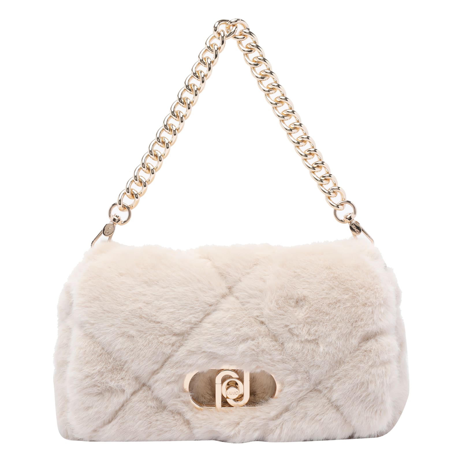 Liu •jo Medium Lapuffy Shoulder Bag In Sand