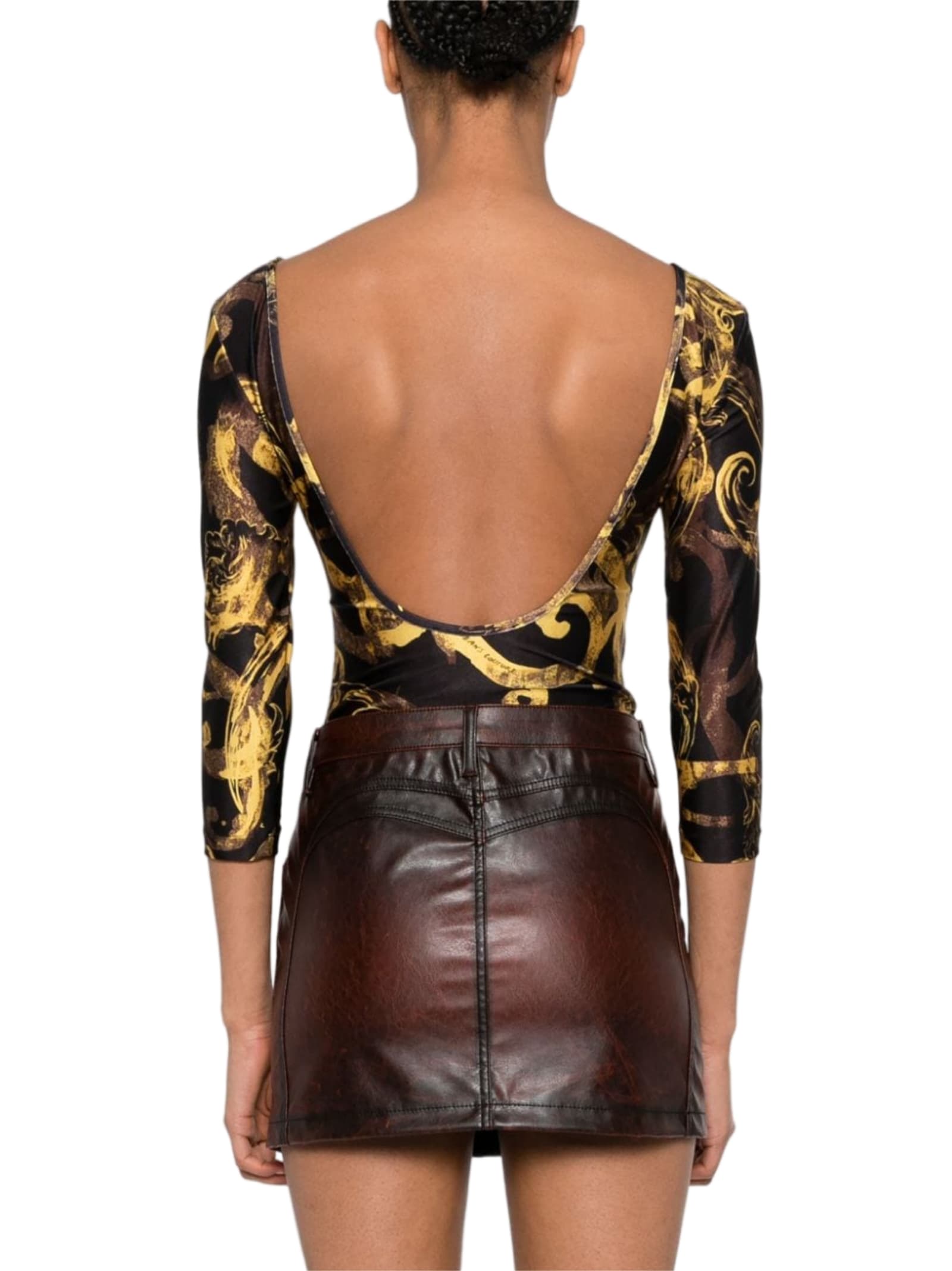 Versace Jeans Couture Top In Black