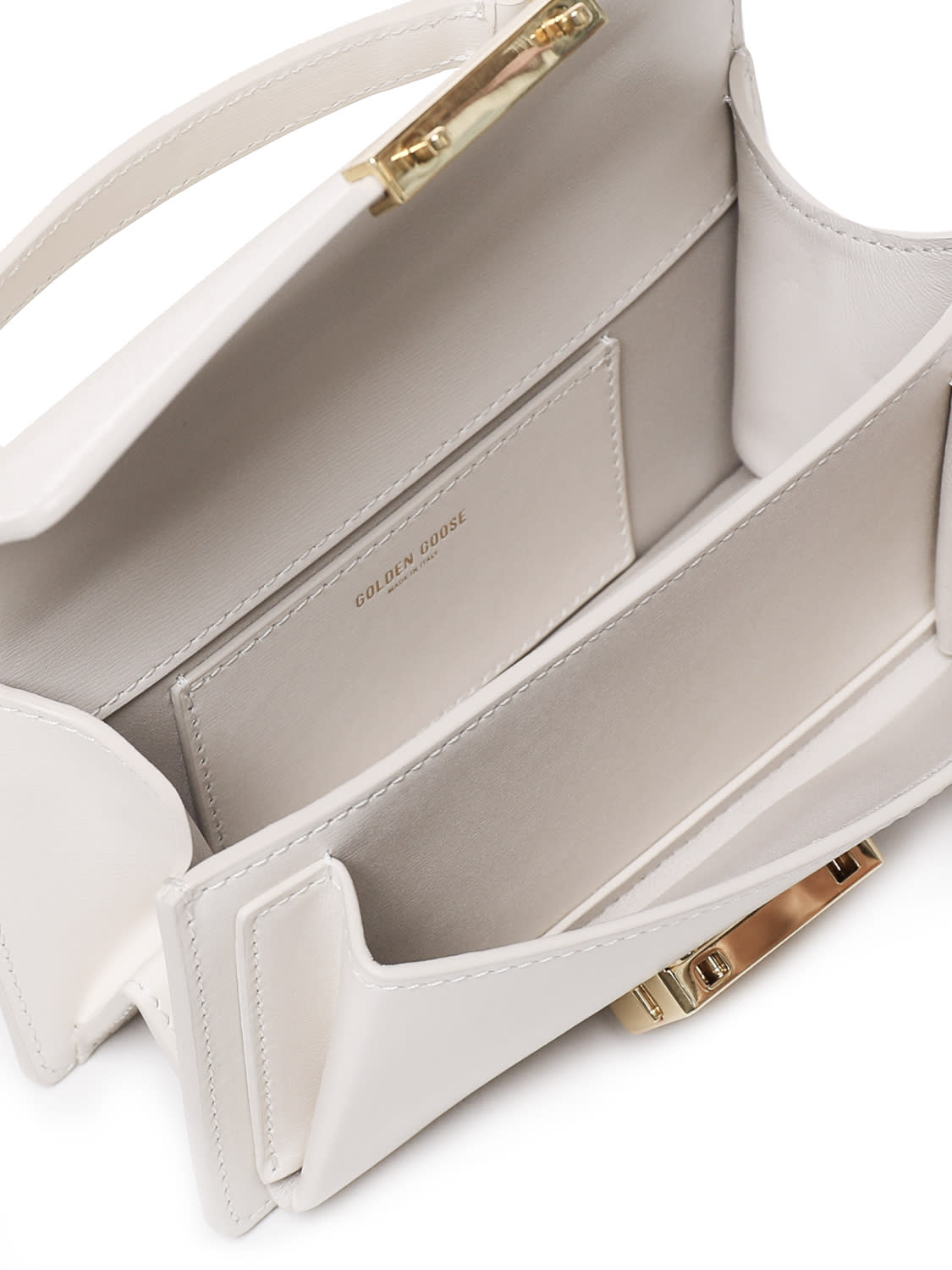 Shop Golden Goose Venezia Bag Small In White