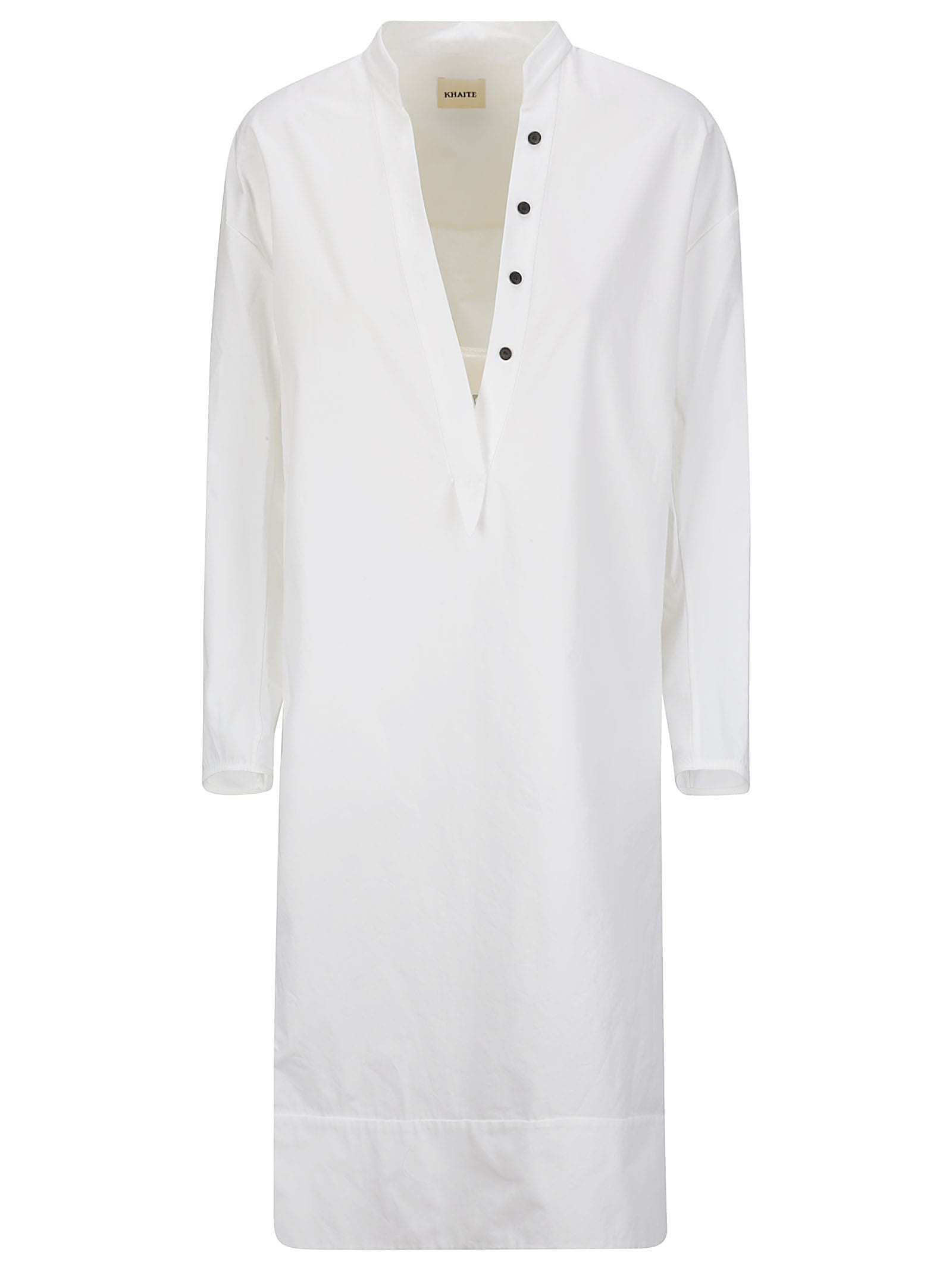 Shop Khaite Brom Dress In White