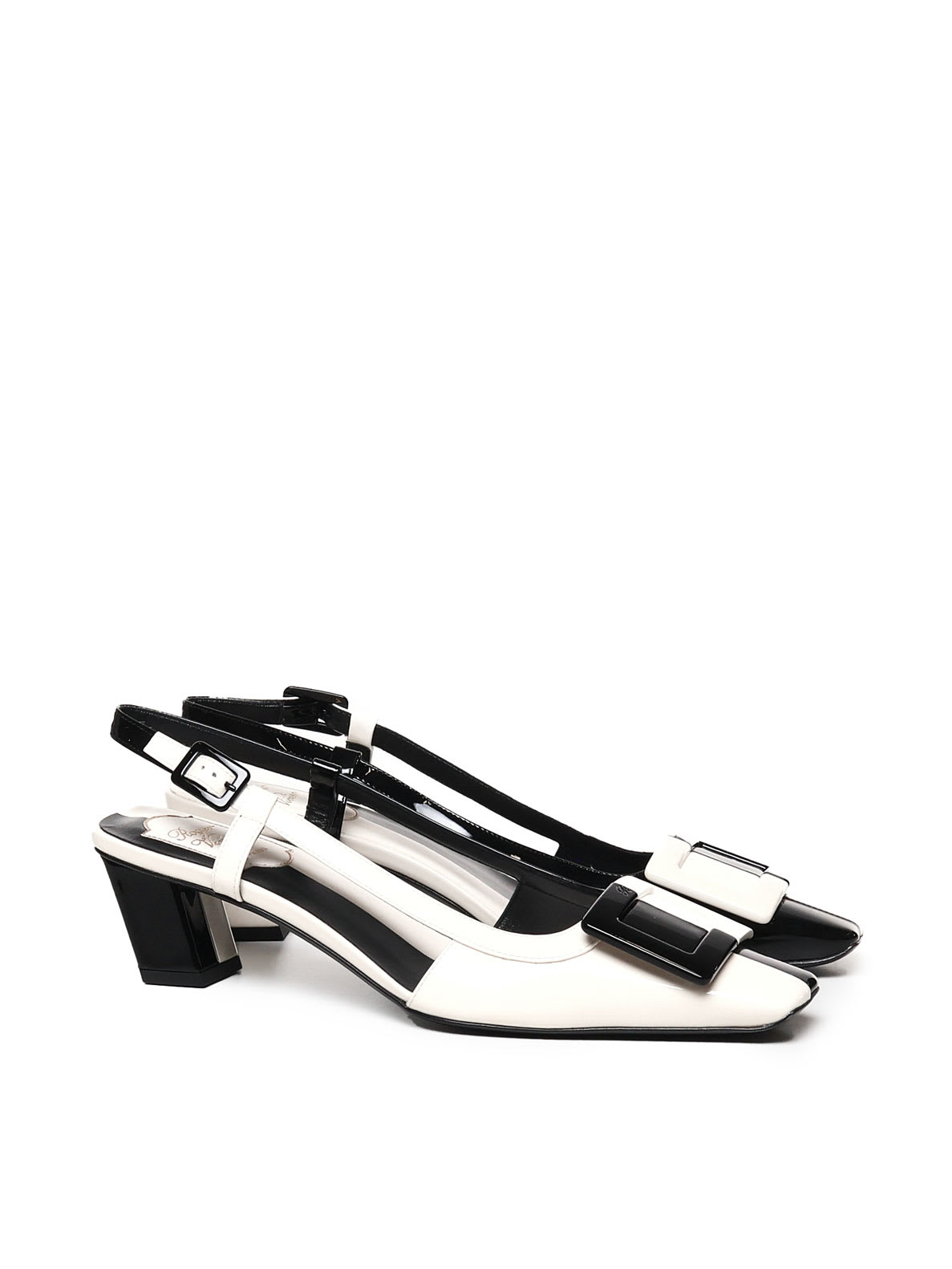 Shop Roger Vivier La Belle Vivier In Black, White