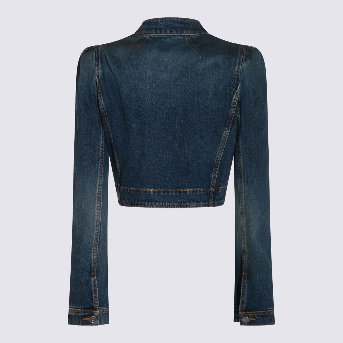 Alaïa Blue Cotton Denim Jacket In Blue