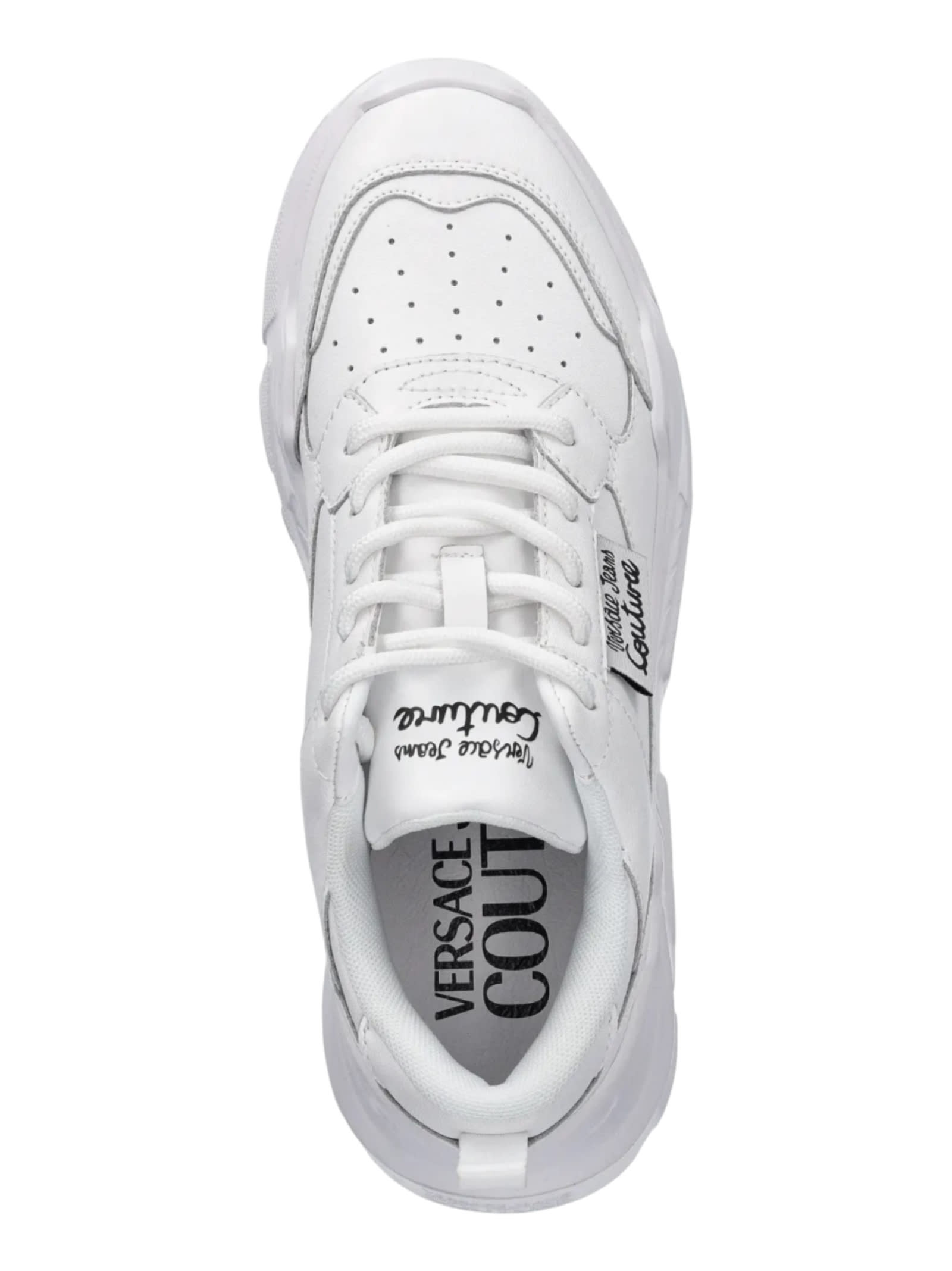Shop Versace Jeans Couture Sneakers In White