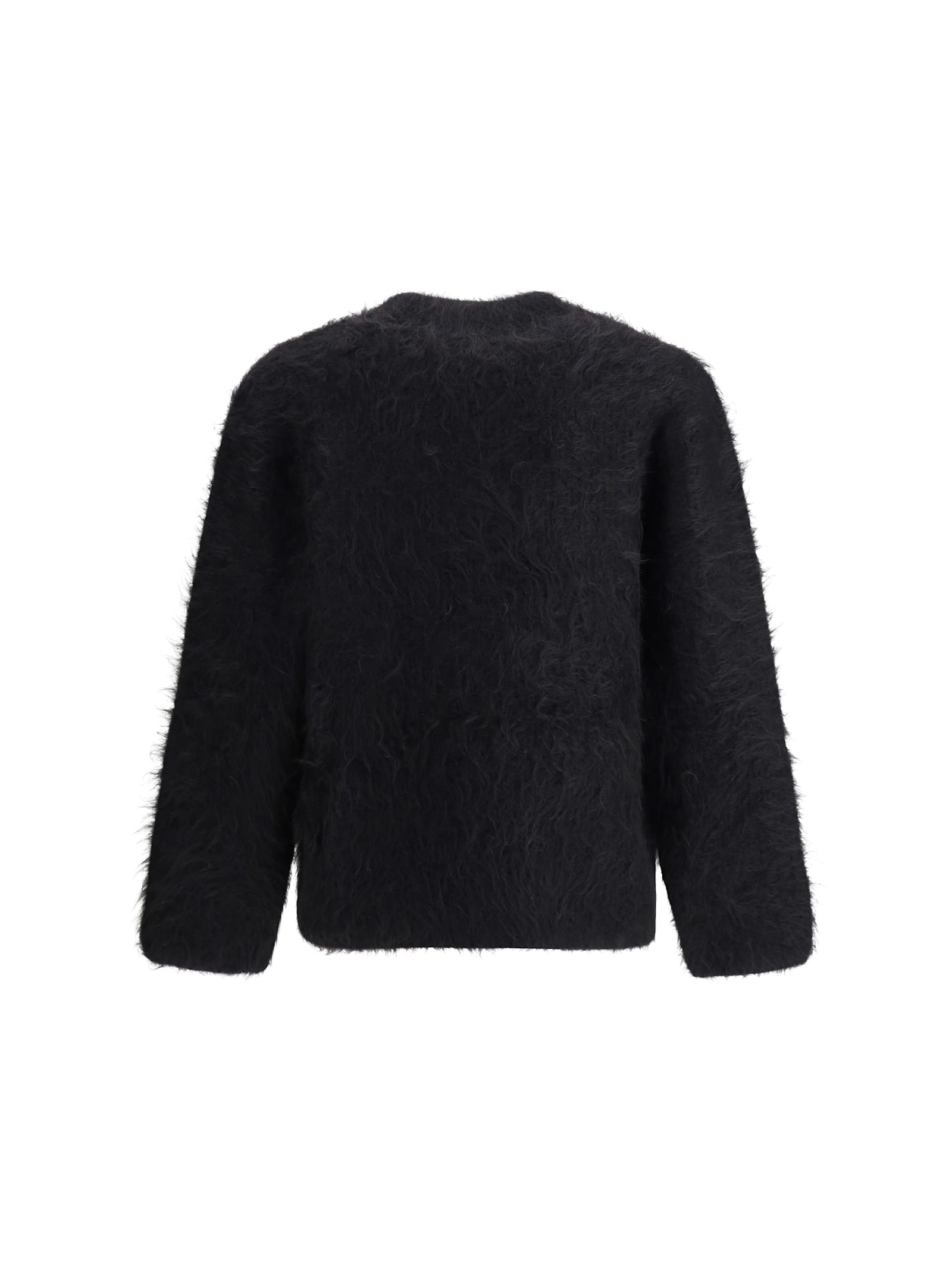 Séfr Haru Sweater Black Alpaca In Brown