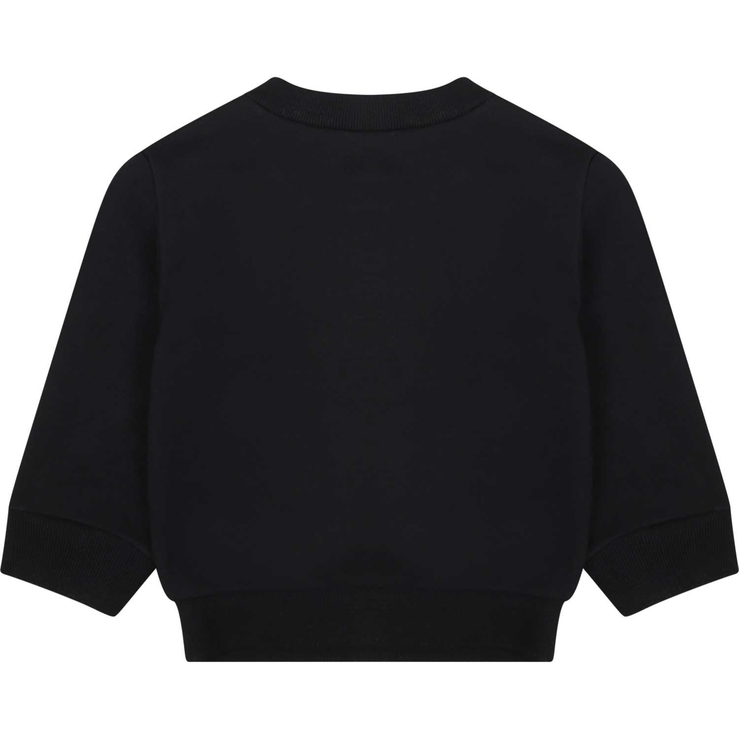 Shop Dsquared2 Black Sweatshirt For Baby Boy With Logo