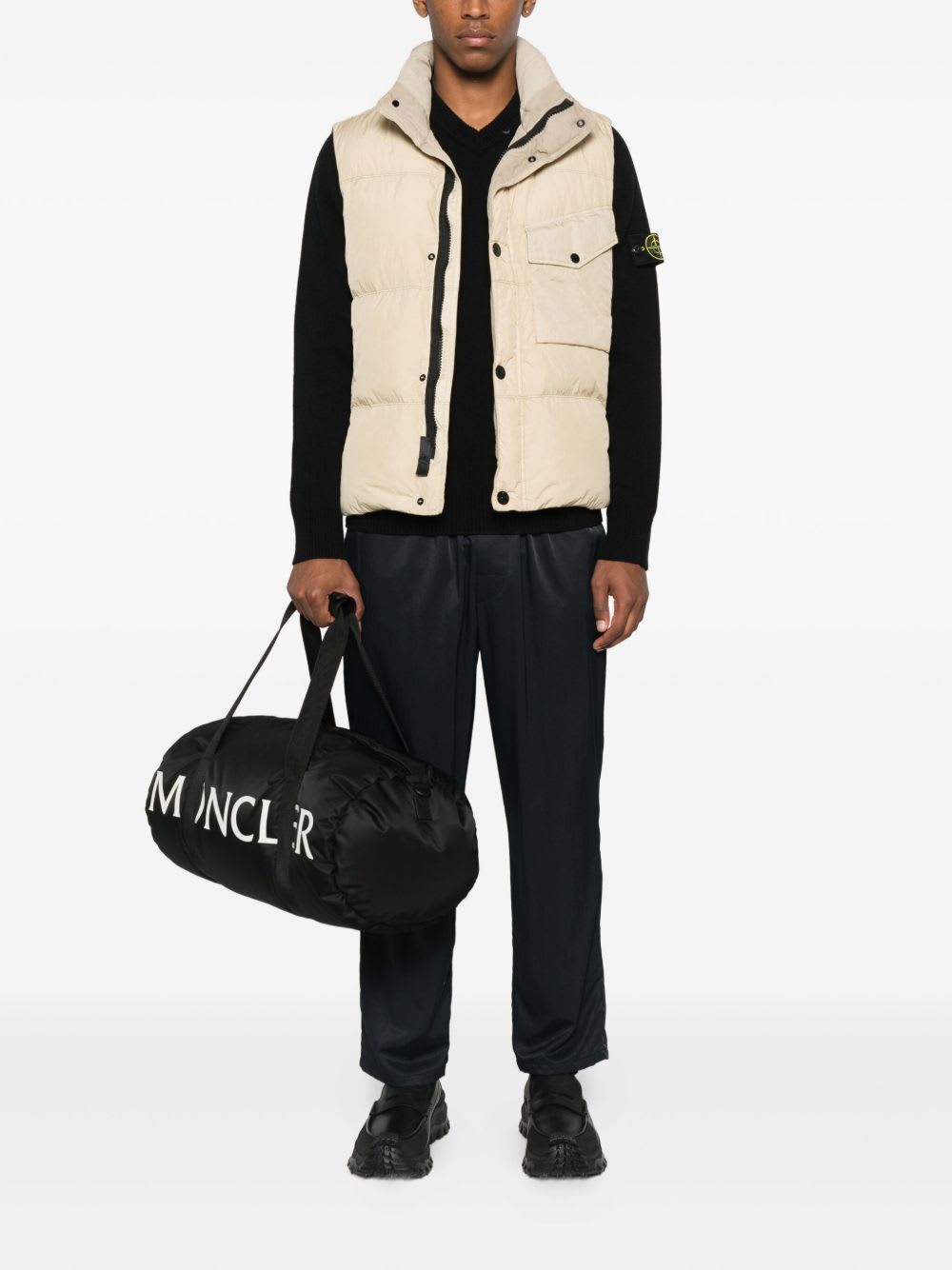 Stone Island 5100045 Light Rws Geelong Wool In Black