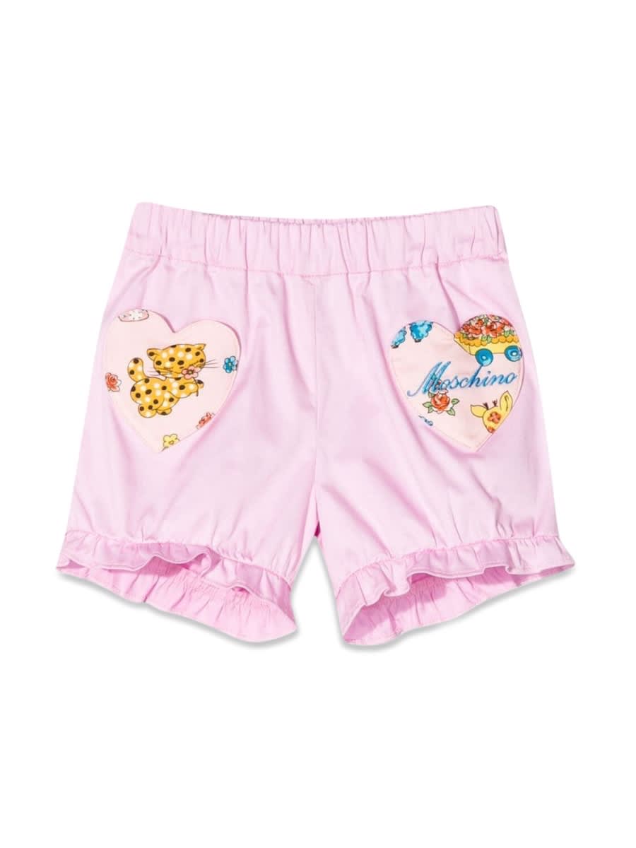 Moschino Babies' Shorts In Pink