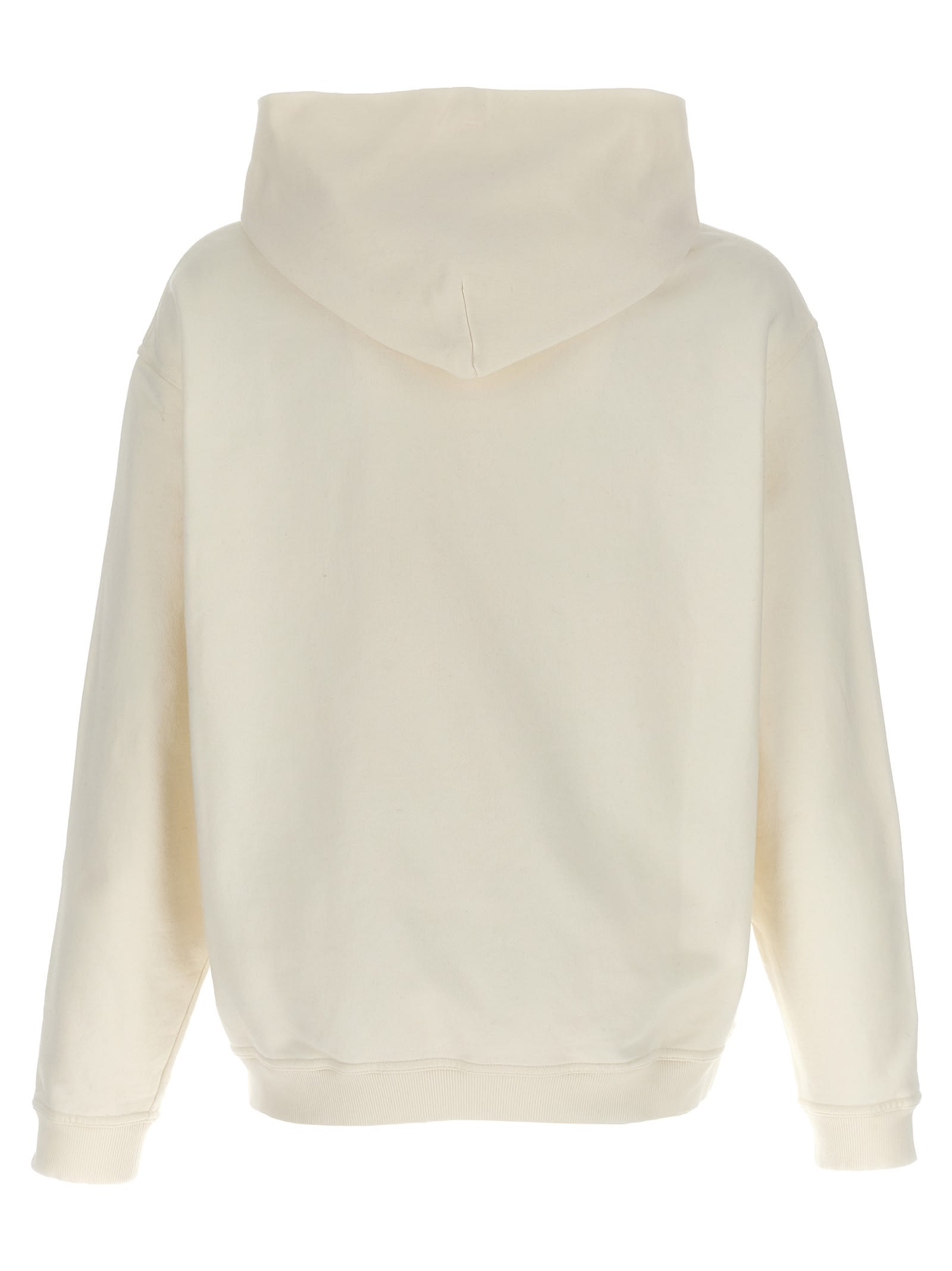 Shop Maison Margiela Logo Hoodie In White